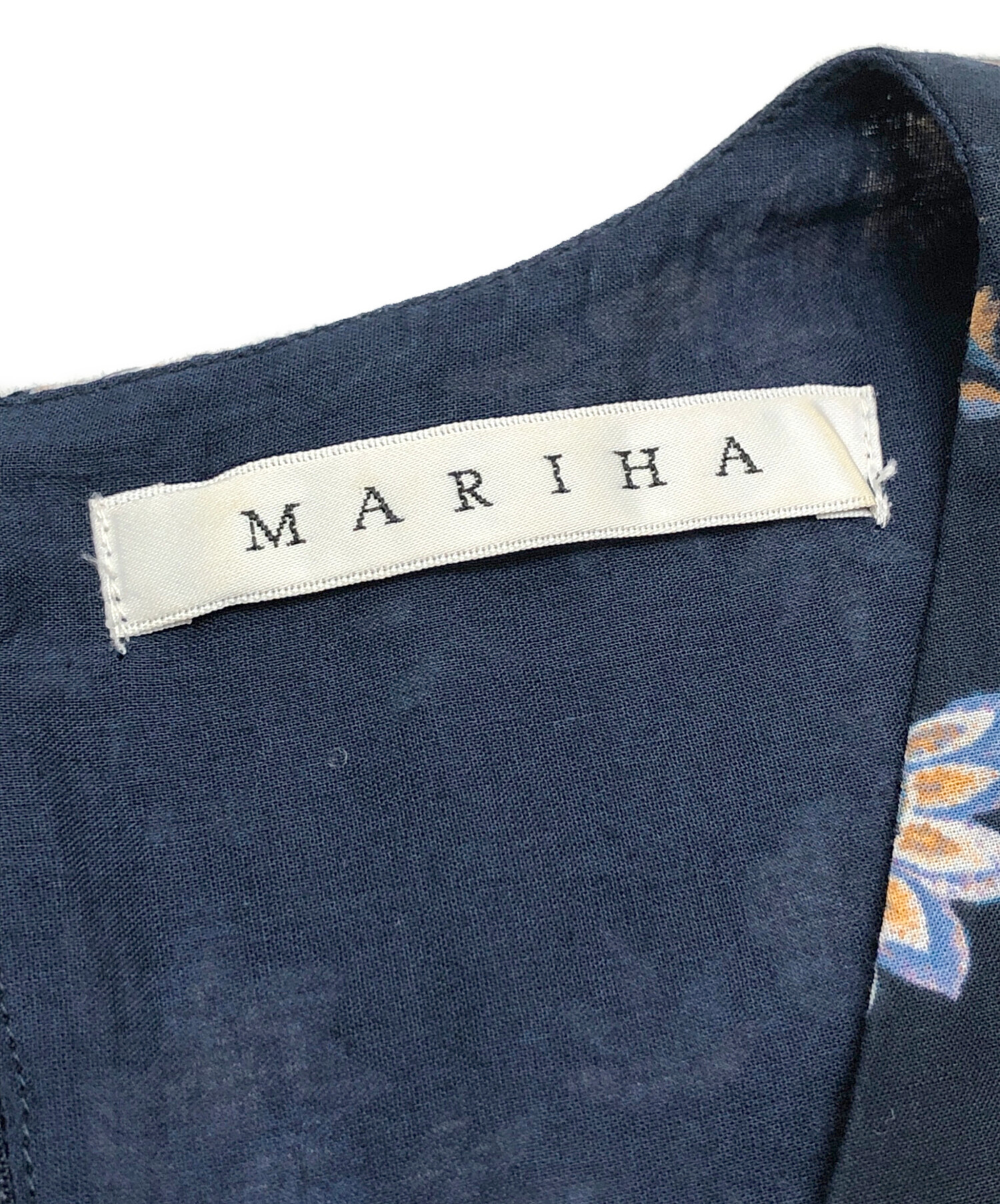 中古・古着通販】MARIHA (マリハ) ノースリーブワンピース ネイビー