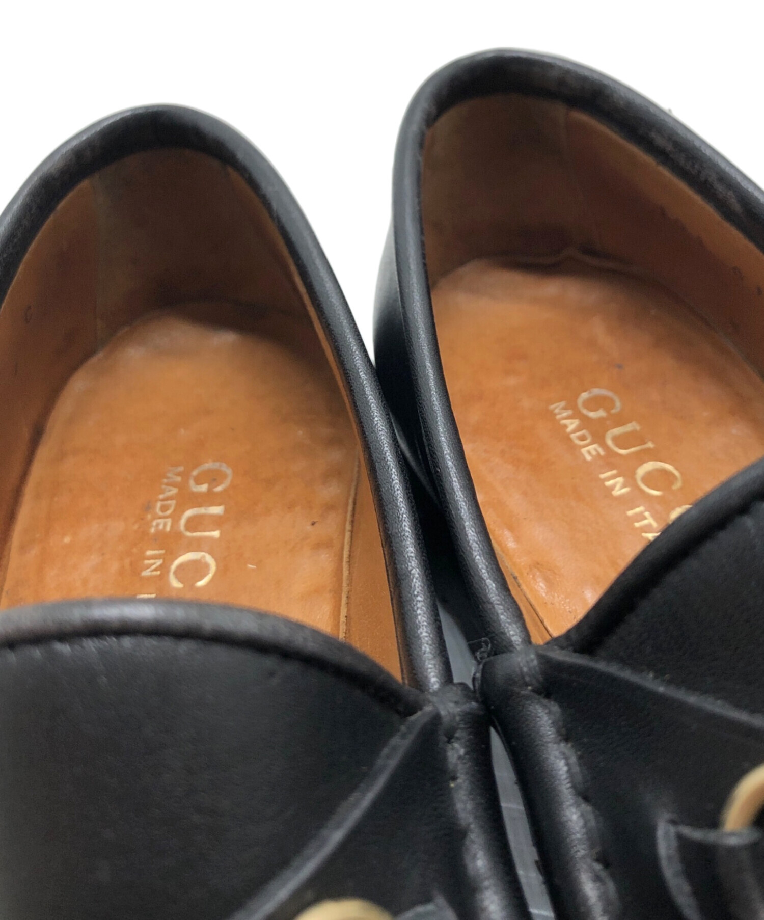 中古・古着通販】GUCCI (グッチ) ビットローファー ブラック サイズ:35 