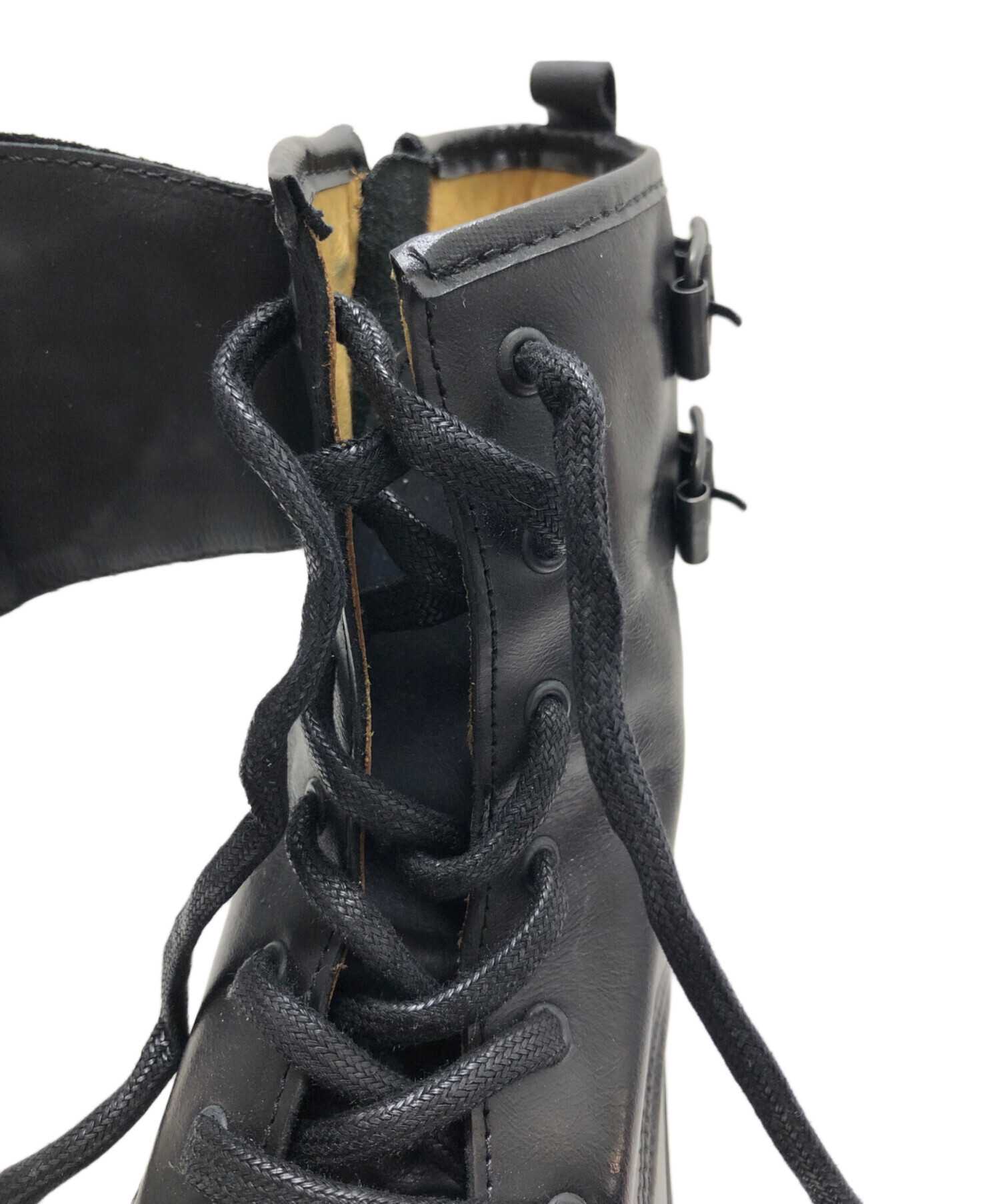 中古・古着通販】ARMANI (アルマーニ) サイドジップブーツ ブラック