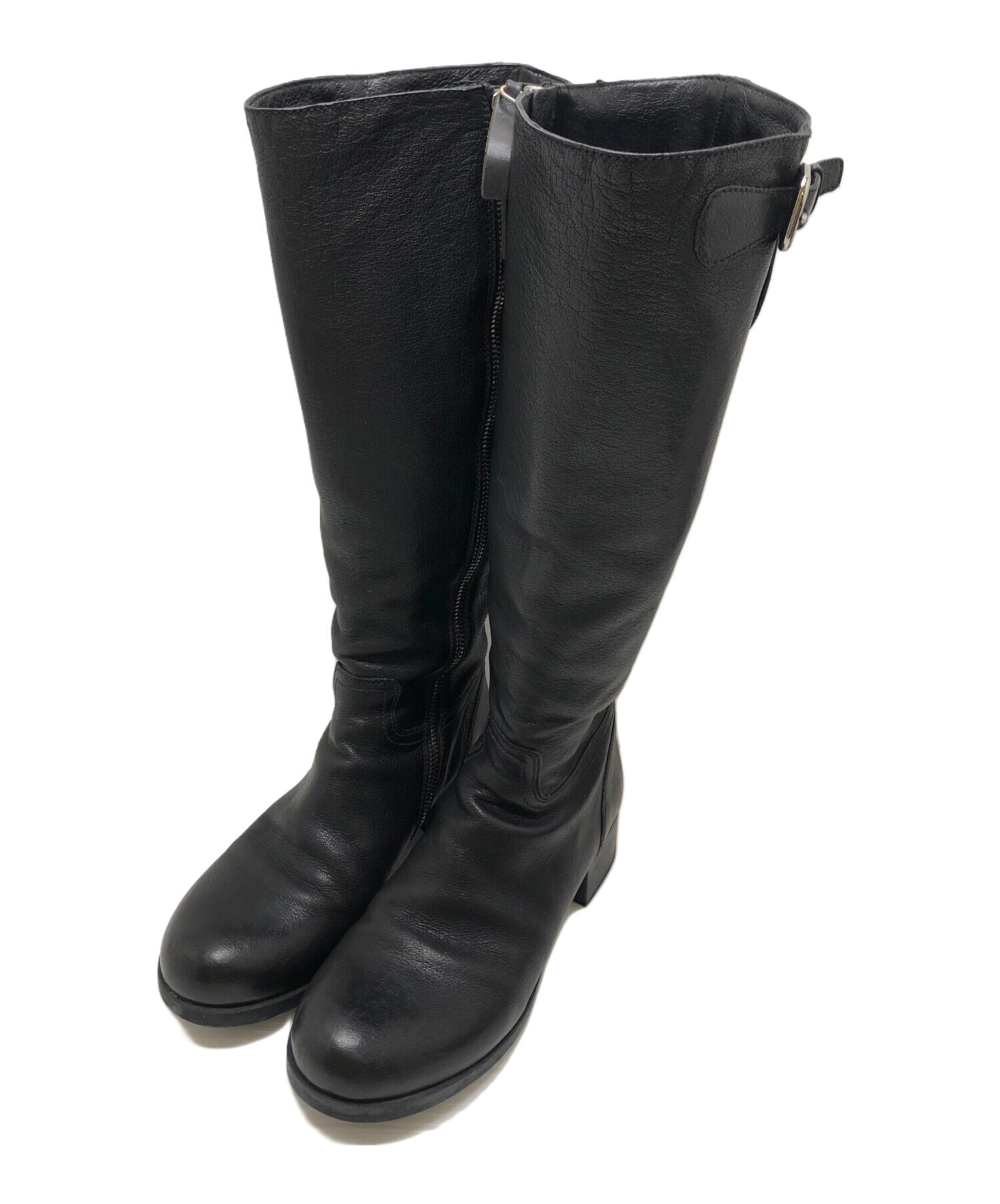 中古・古着通販】PRADA (プラダ) ロングブーツ ブラック サイズ:35 1/2
