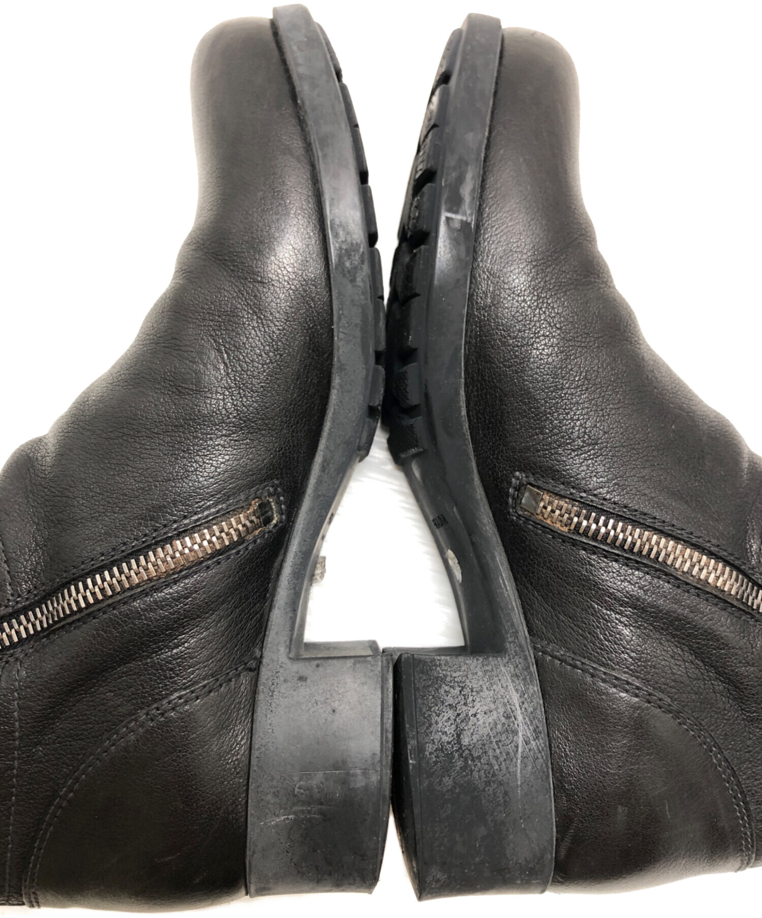 中古・古着通販】PRADA (プラダ) ロングブーツ ブラック サイズ:35 1/2