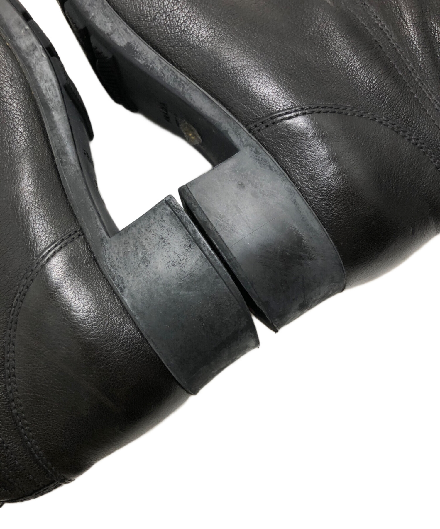 中古・古着通販】PRADA (プラダ) ロングブーツ ブラック サイズ:35 1/2