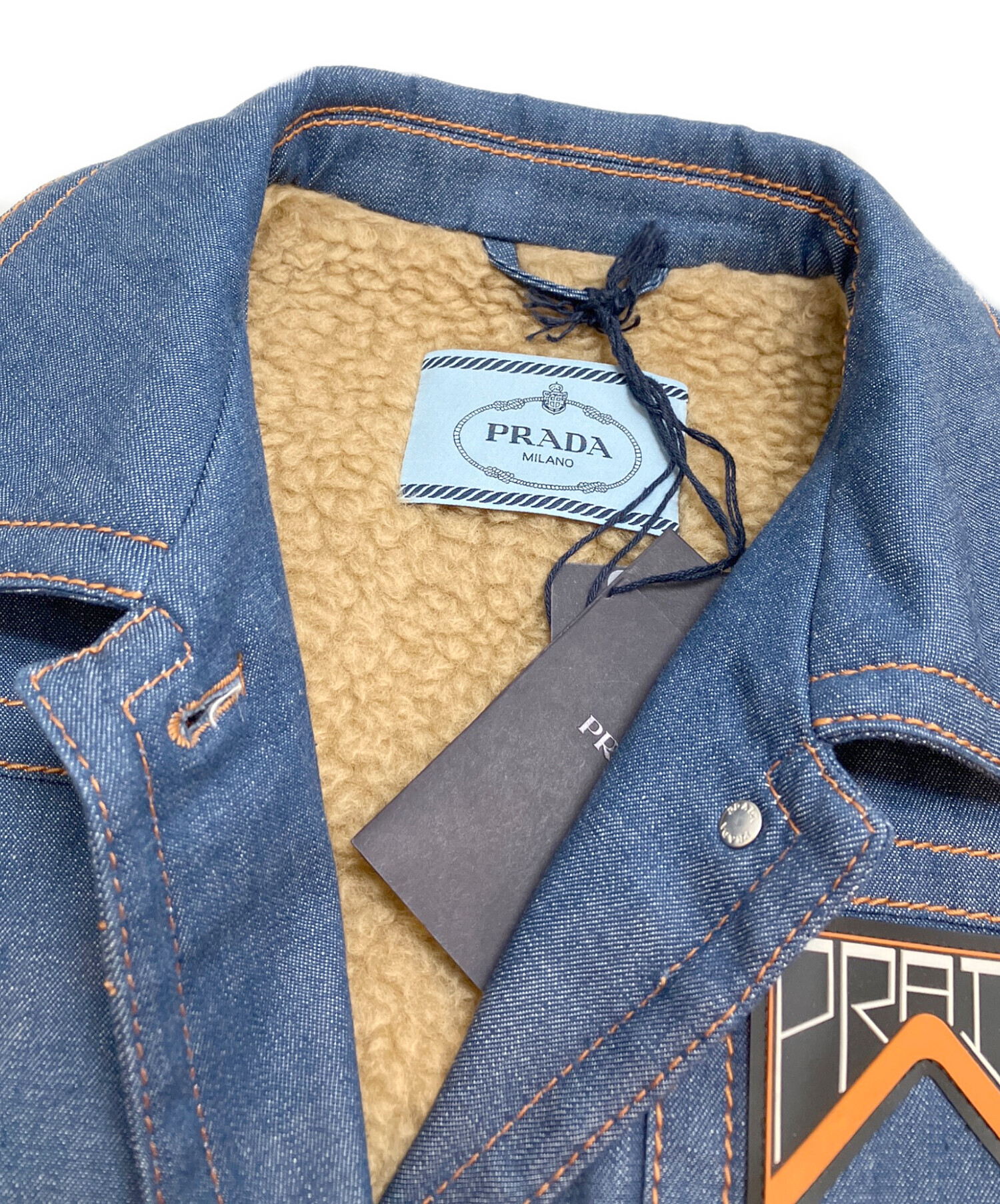 中古・古着通販】PRADA (プラダ) ボアラバーパッチロゴデニム