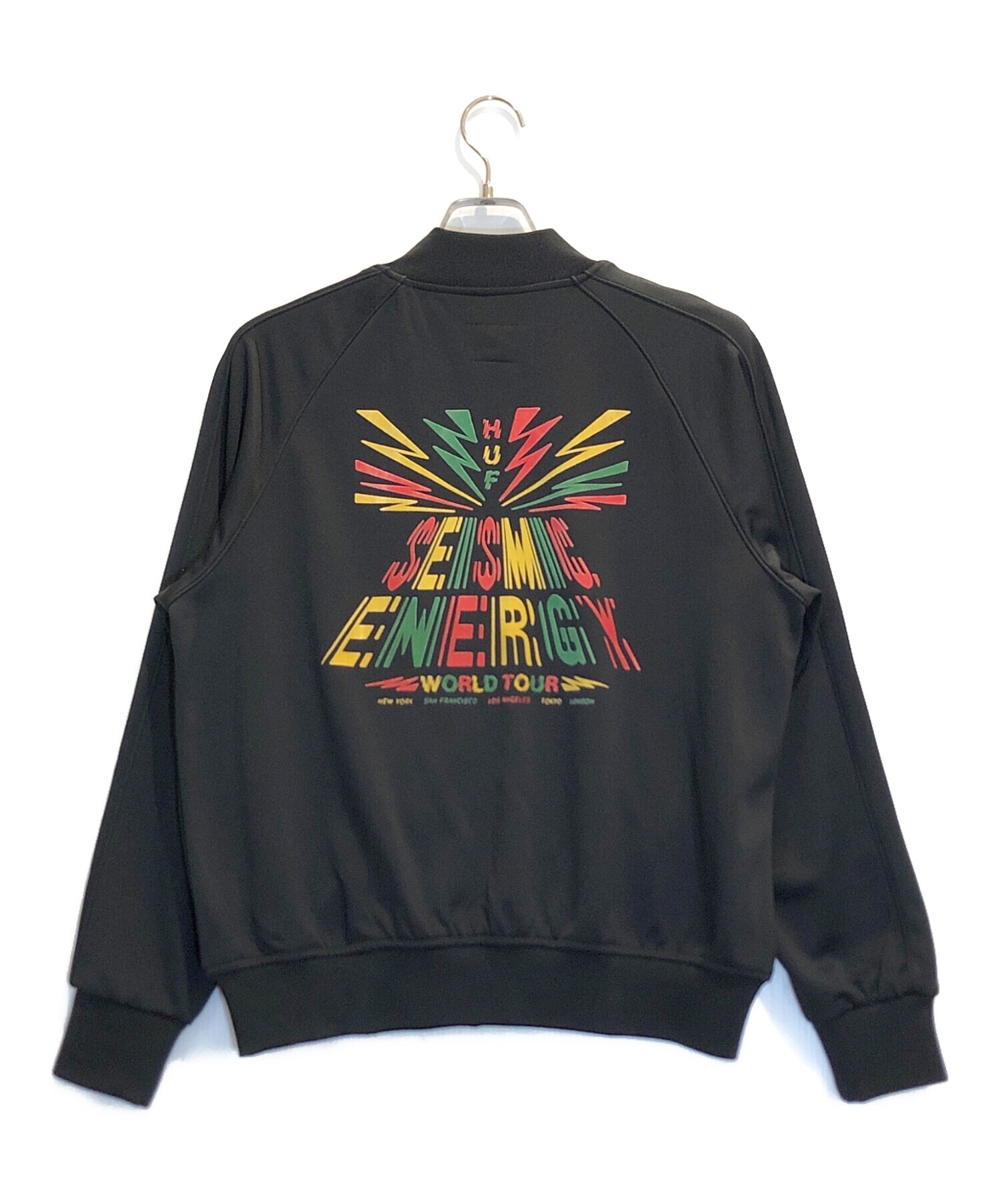 中古・古着通販】HUF (ハフ) SEISMIC BASS TRACK JACKET ブラック 