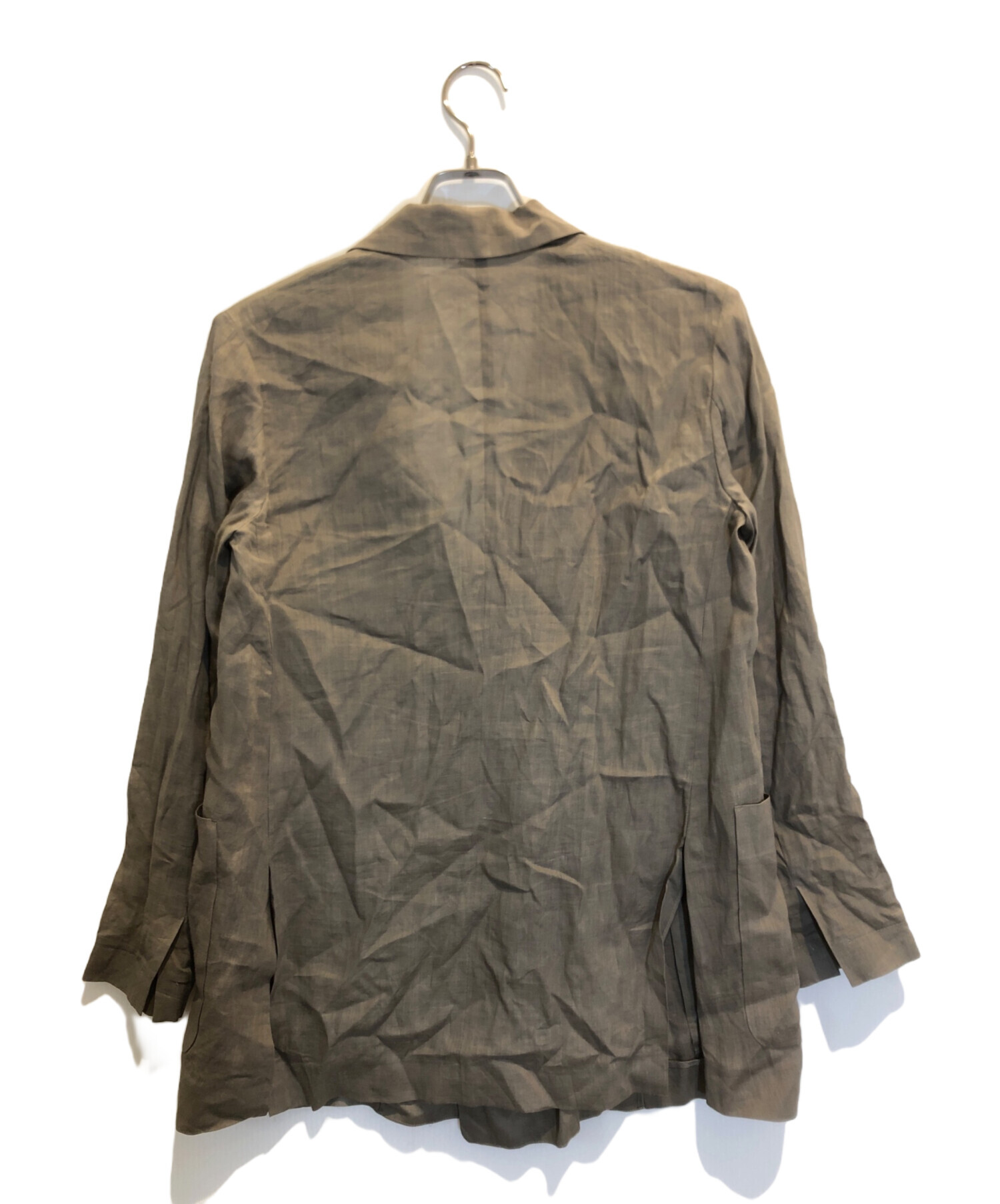 中古・古着通販】EBURE (エブール) リネンダブルブレストテーラード