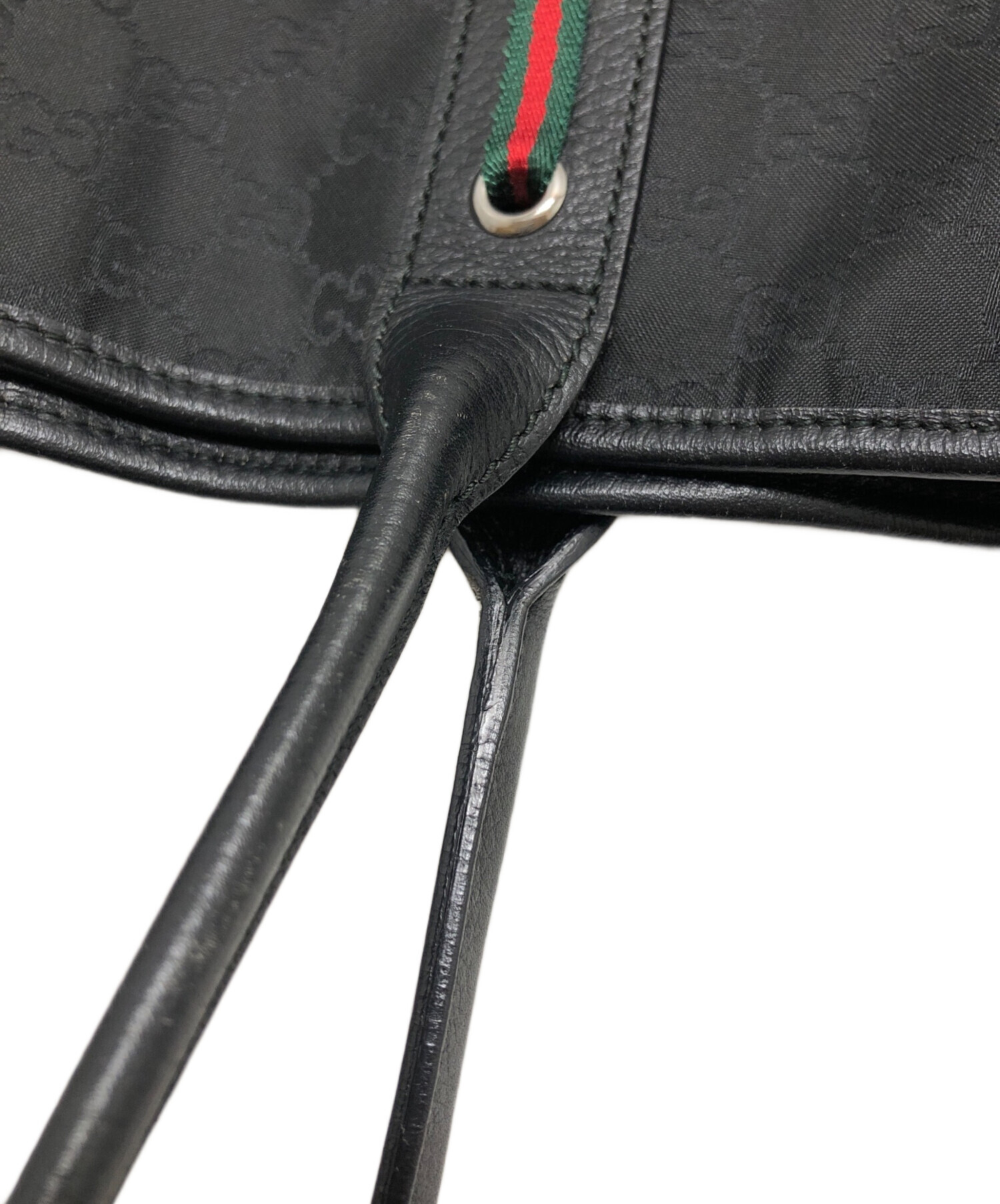 中古・古着通販】GUCCI (グッチ) ハンドバッグ ブラック サイズ:表記 