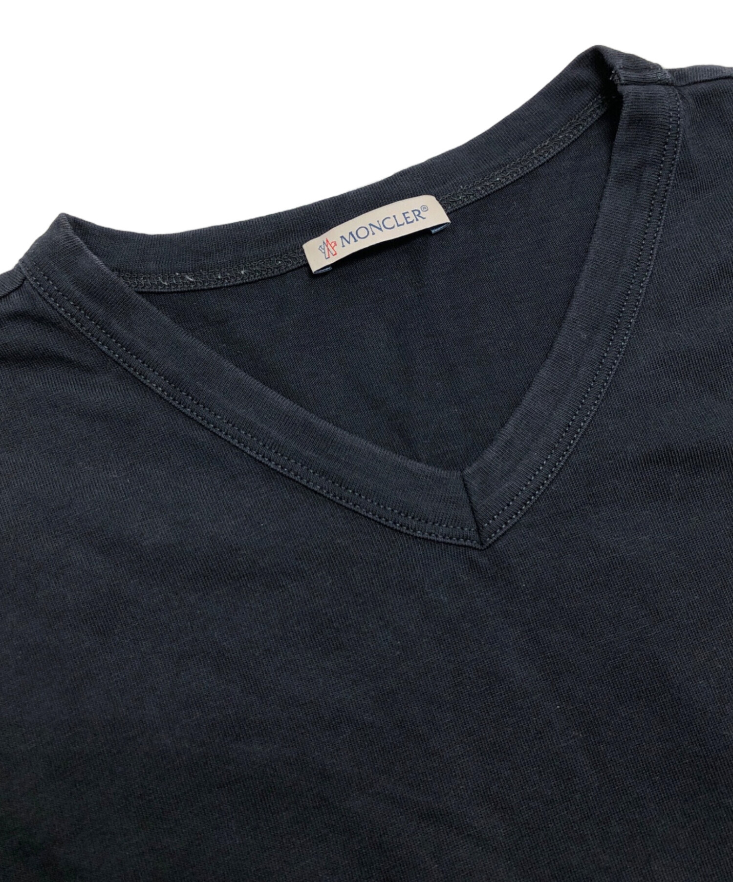 中古・古着通販】MONCLER (モンクレール) MAGLIA SCOLLO A V ブラック