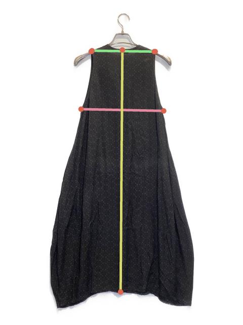 Y’s for living ノースリーブワンピース フレア 日本製 ブラック 中古・古着通販】Y'S for living (ワイズフォーリビング) ワンピース
