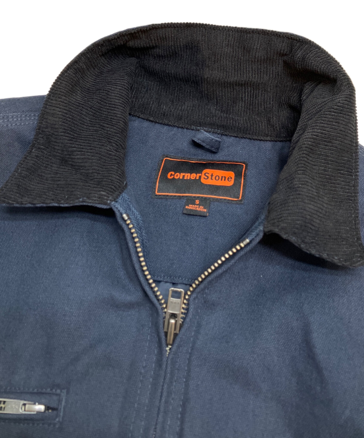 【未使用品】コーナーストーン ダッククロスワークジャケット ネイビー 中古・古着通販】Corner Stone (コーナー ストーン) ダッククロス