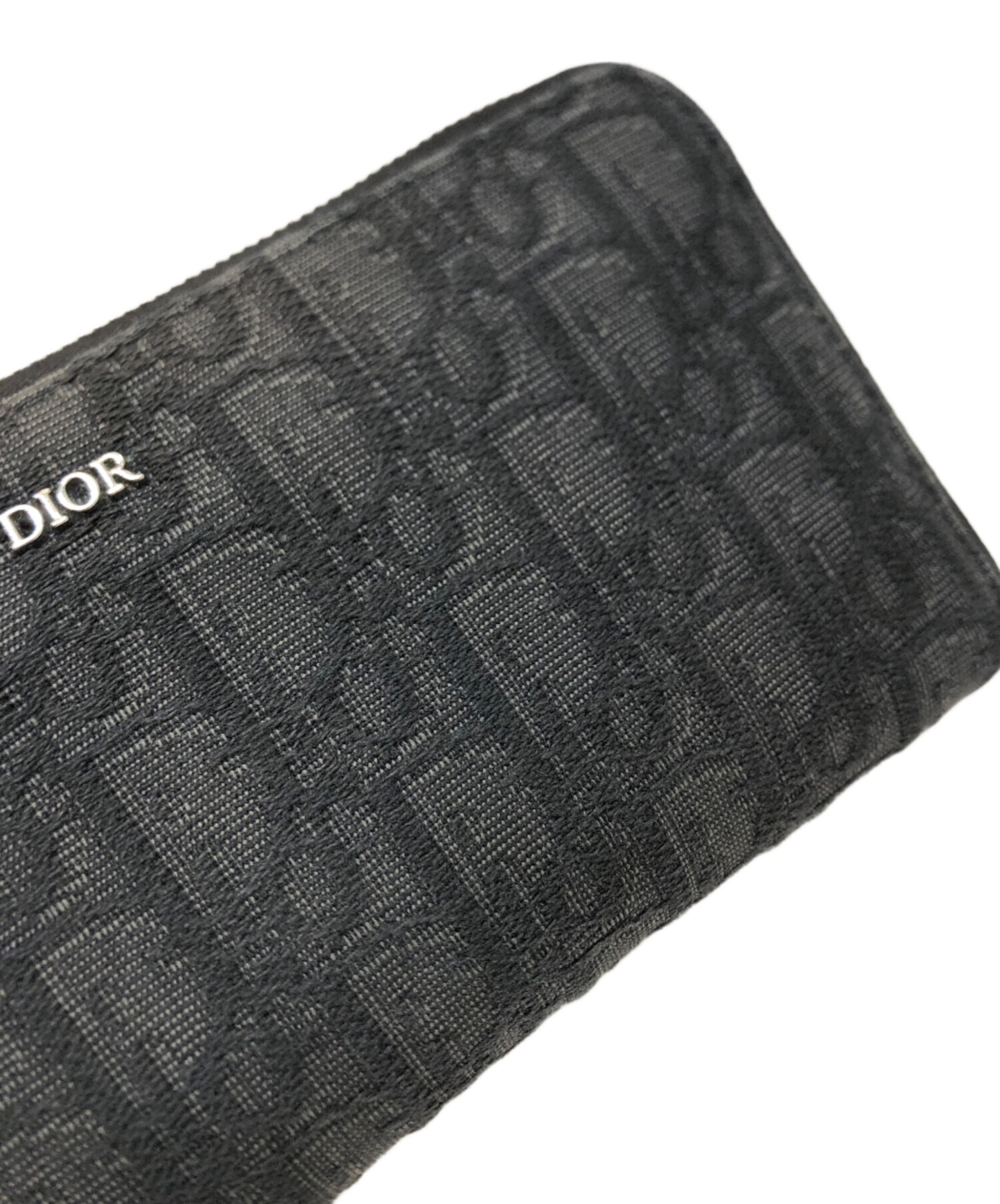 DIOR HOMME ディオールオム　トロッター総柄　長財布　ブラック 中古・古着通販】DIOR HOMME (ディオール オム) オブリーク トロッター