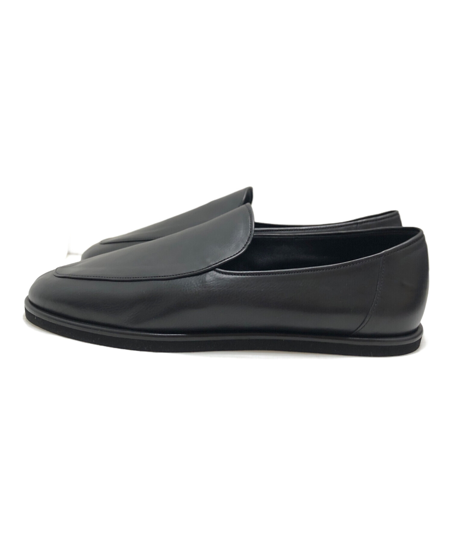 中古・古着通販】AURALEE (オーラリー) SOFT LEATHER LOAFERS ブラック