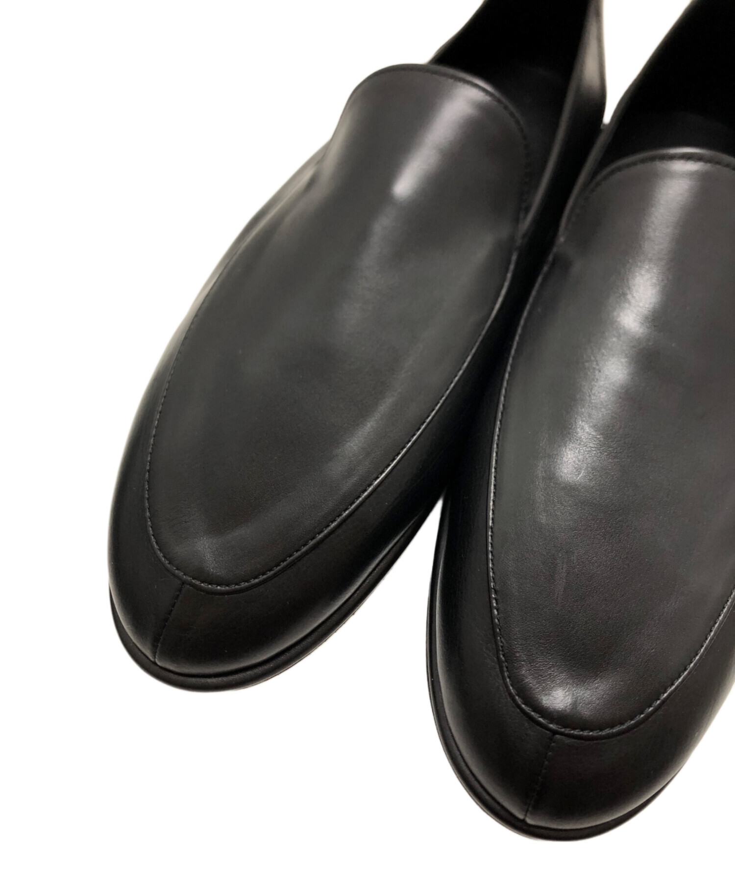 中古・古着通販】AURALEE (オーラリー) SOFT LEATHER LOAFERS ブラック