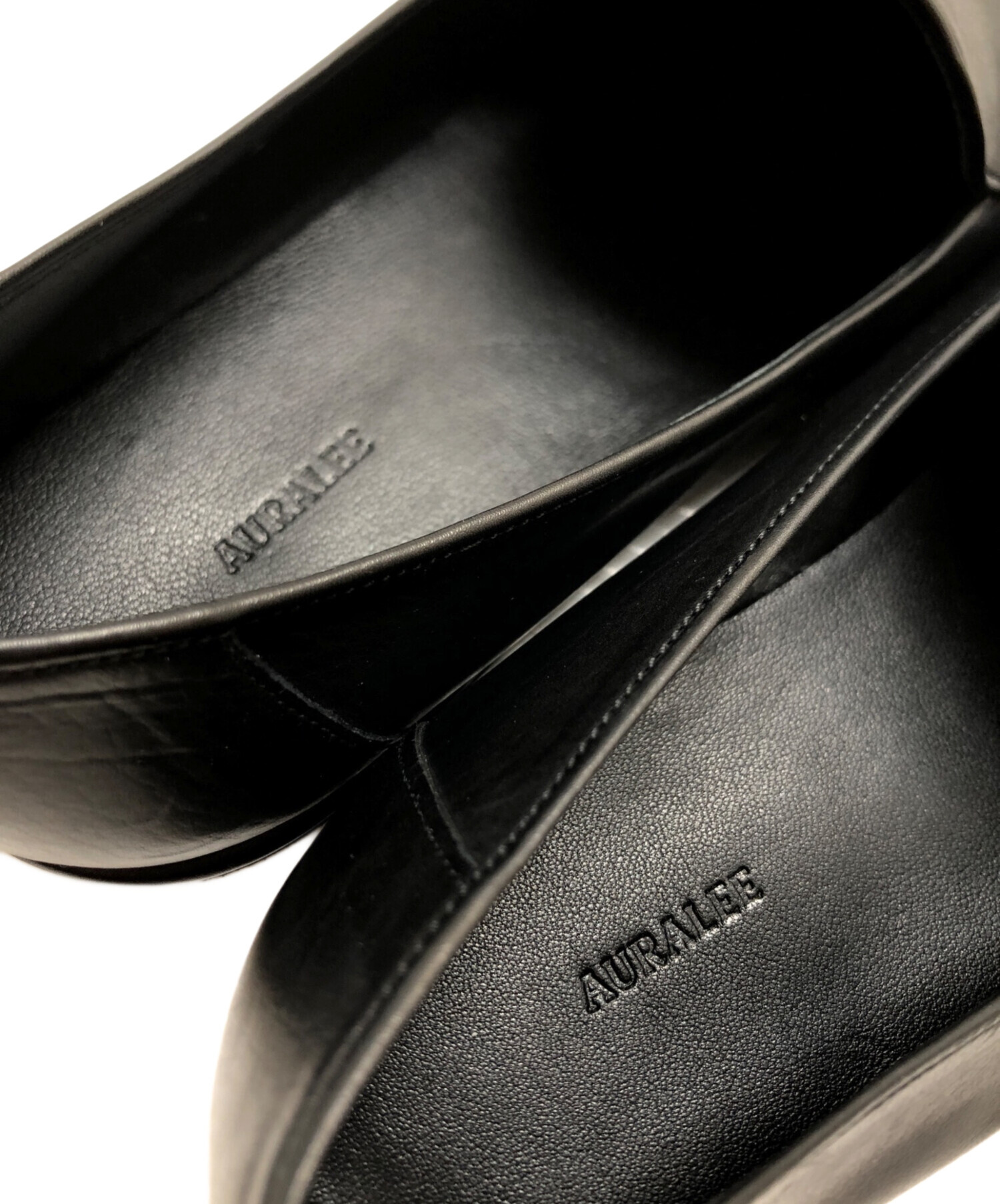中古・古着通販】AURALEE (オーラリー) SOFT LEATHER LOAFERS ブラック