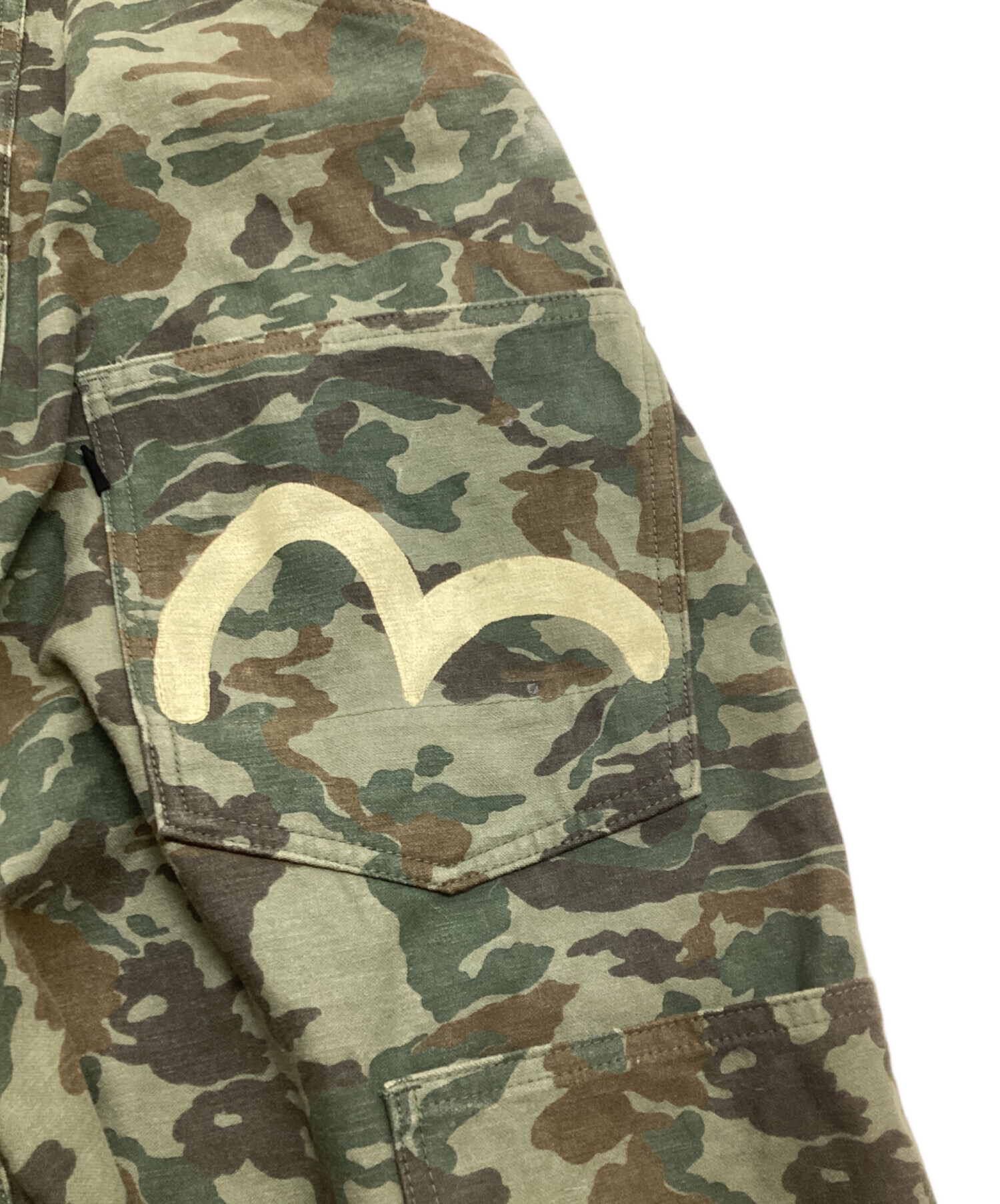 中古・古着通販】EVISU (エヴィス) オーバーオール グリーン サイズ:28