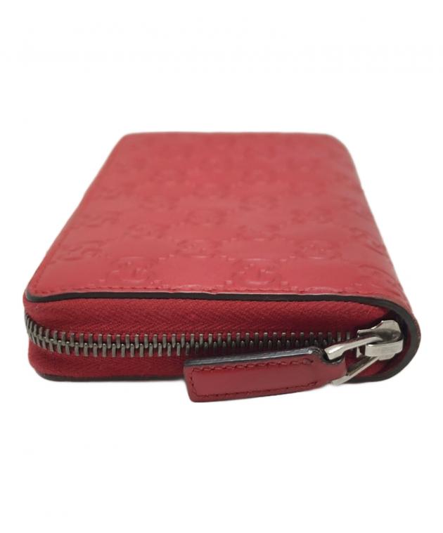 グッチ長財布　ほぼ未使用品 中古・古着通販】GUCCI (グッチ) 長財布 レッド サイズ:表記なし