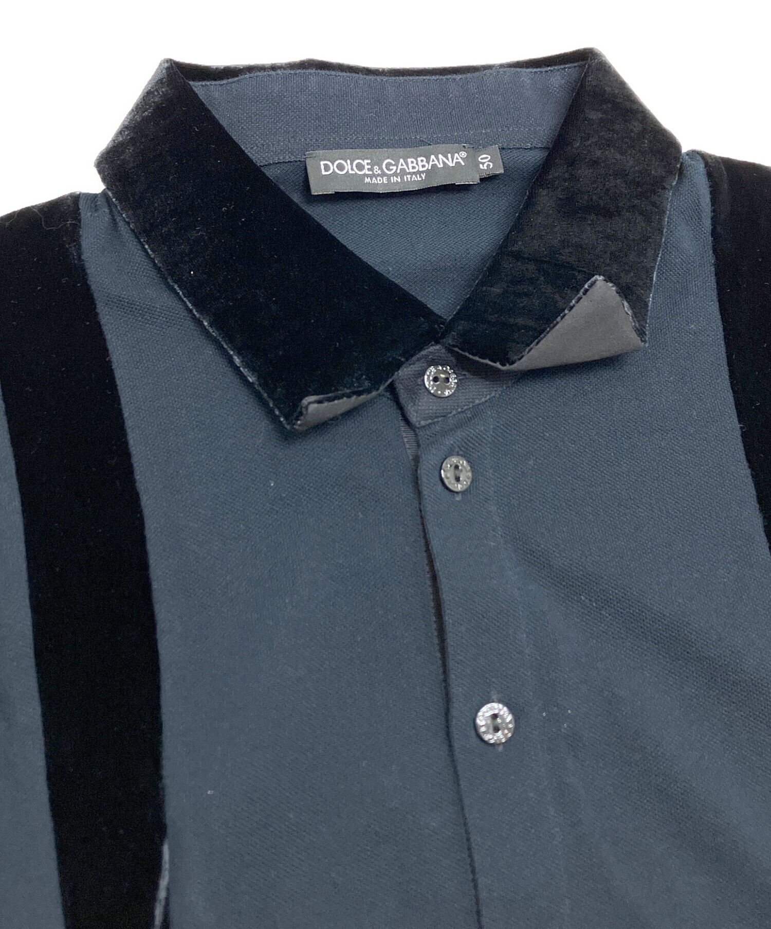 中古・古着通販】DOLCE & GABBANA (ドルチェ＆ガッバーナ) ベロア切替