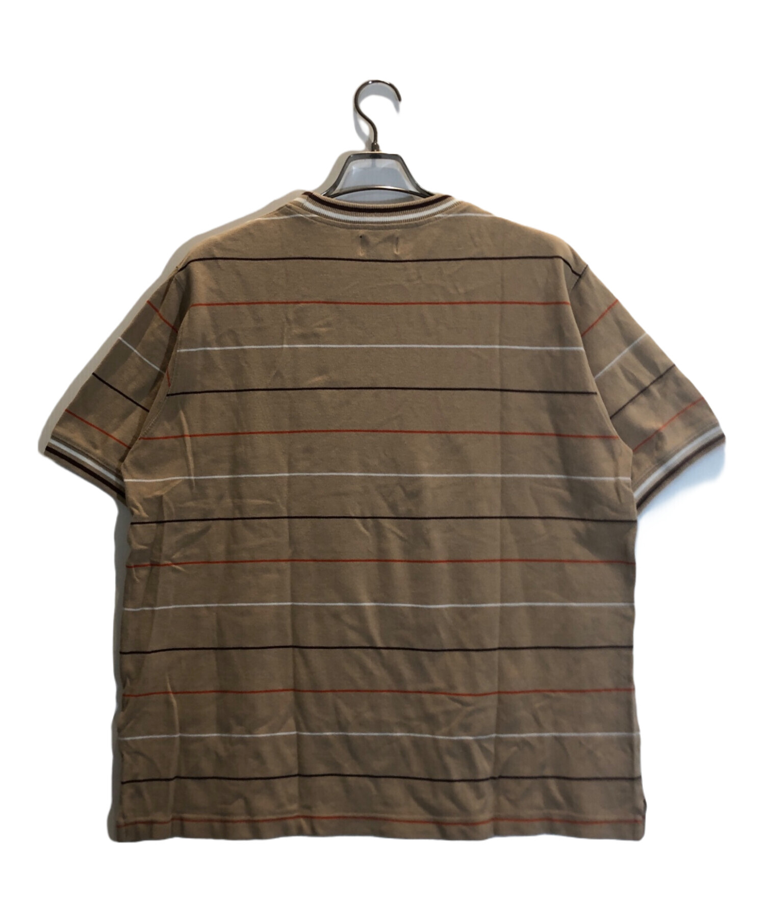 中古・古着通販】stussy (ステューシー) ボーダーTシャツ ブラウン 