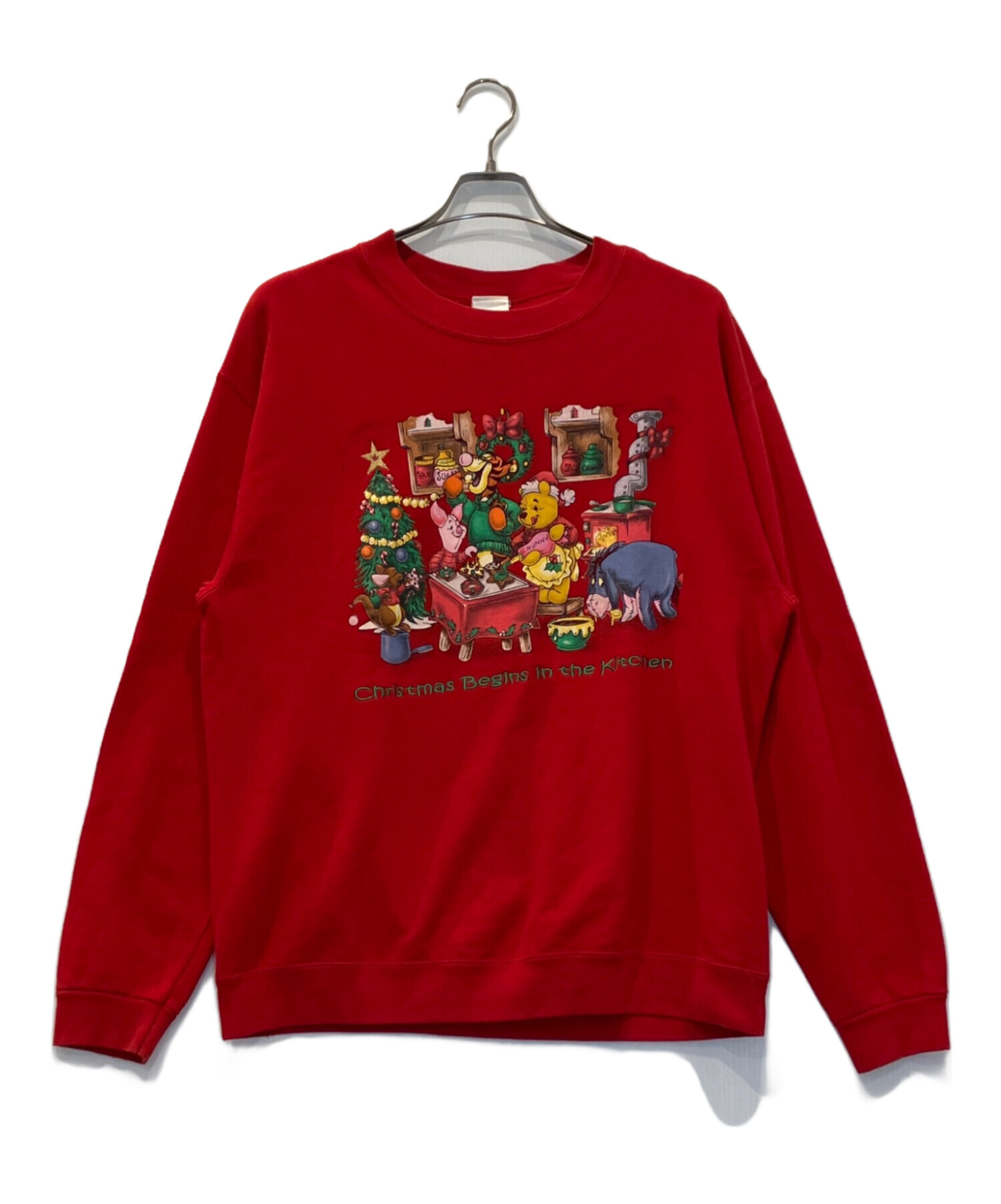中古・古着通販】Disney (ディズニー) プリントスウェット レッド