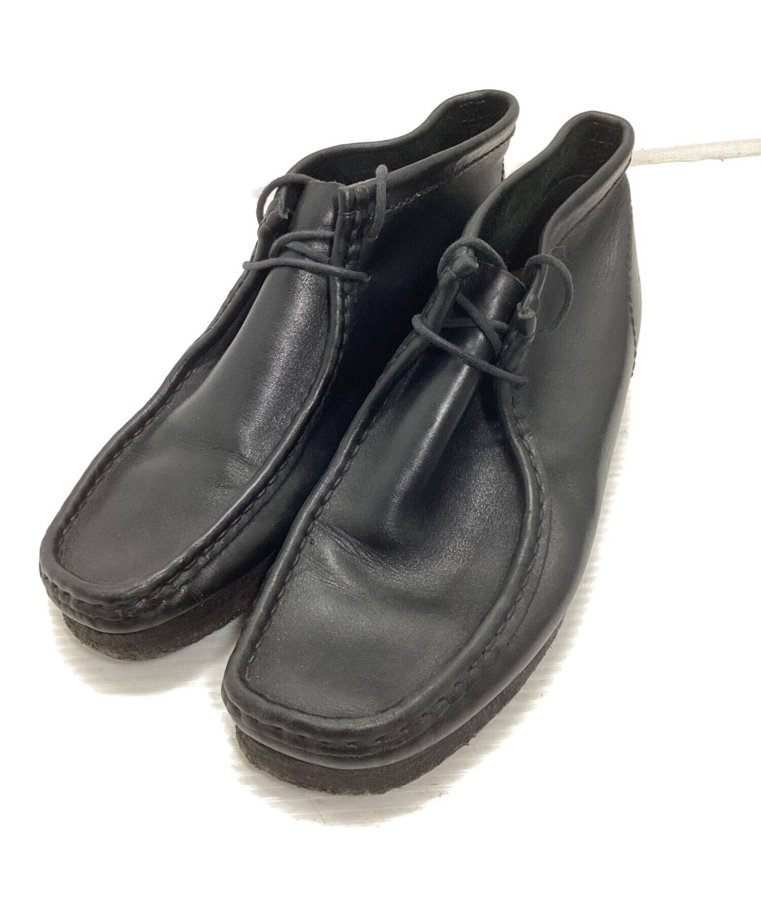 中古・古着通販】CLARKS (クラークス) ワラビーブーツ ブラック サイズ