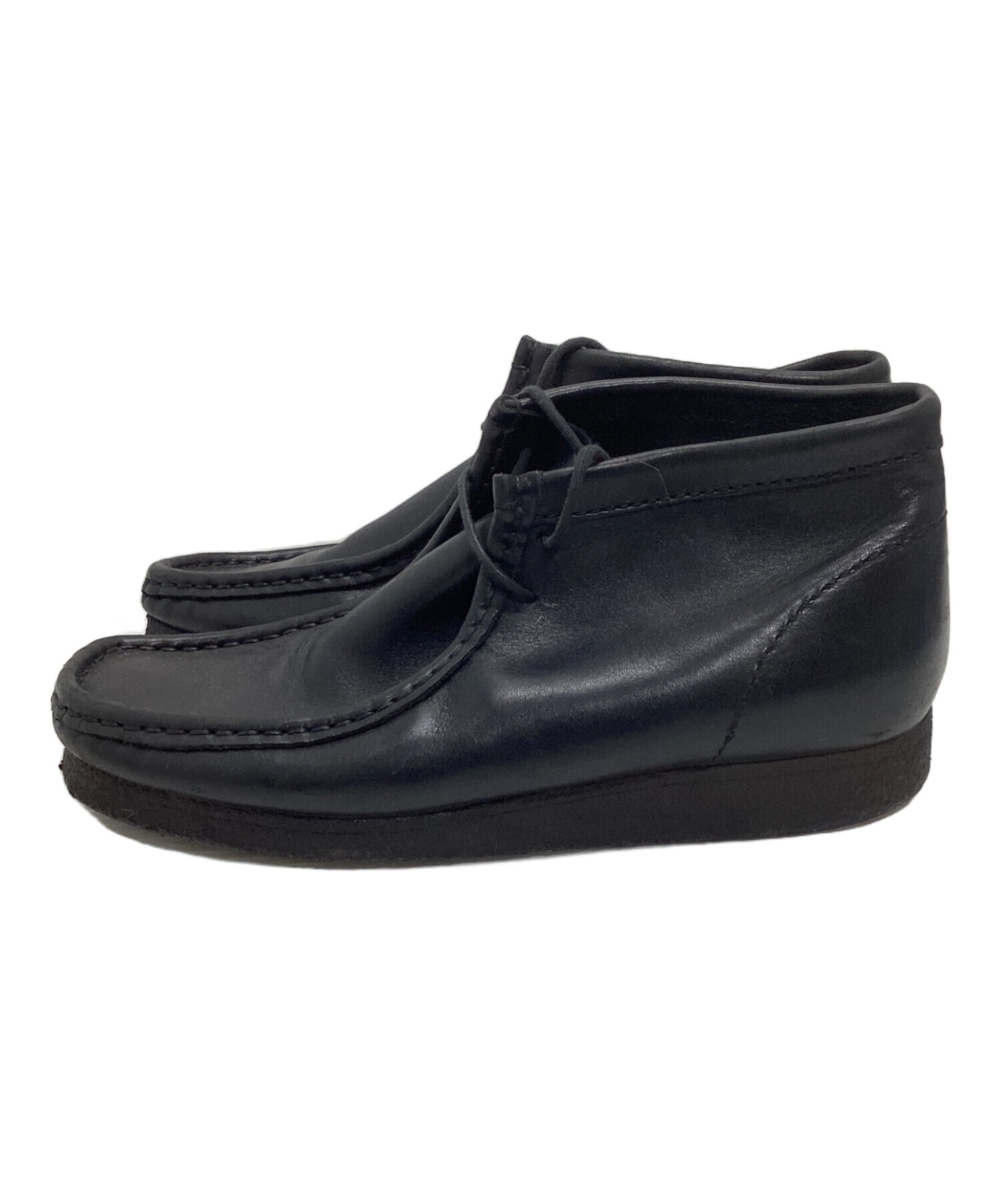 中古・古着通販】CLARKS (クラークス) ワラビーブーツ ブラック サイズ