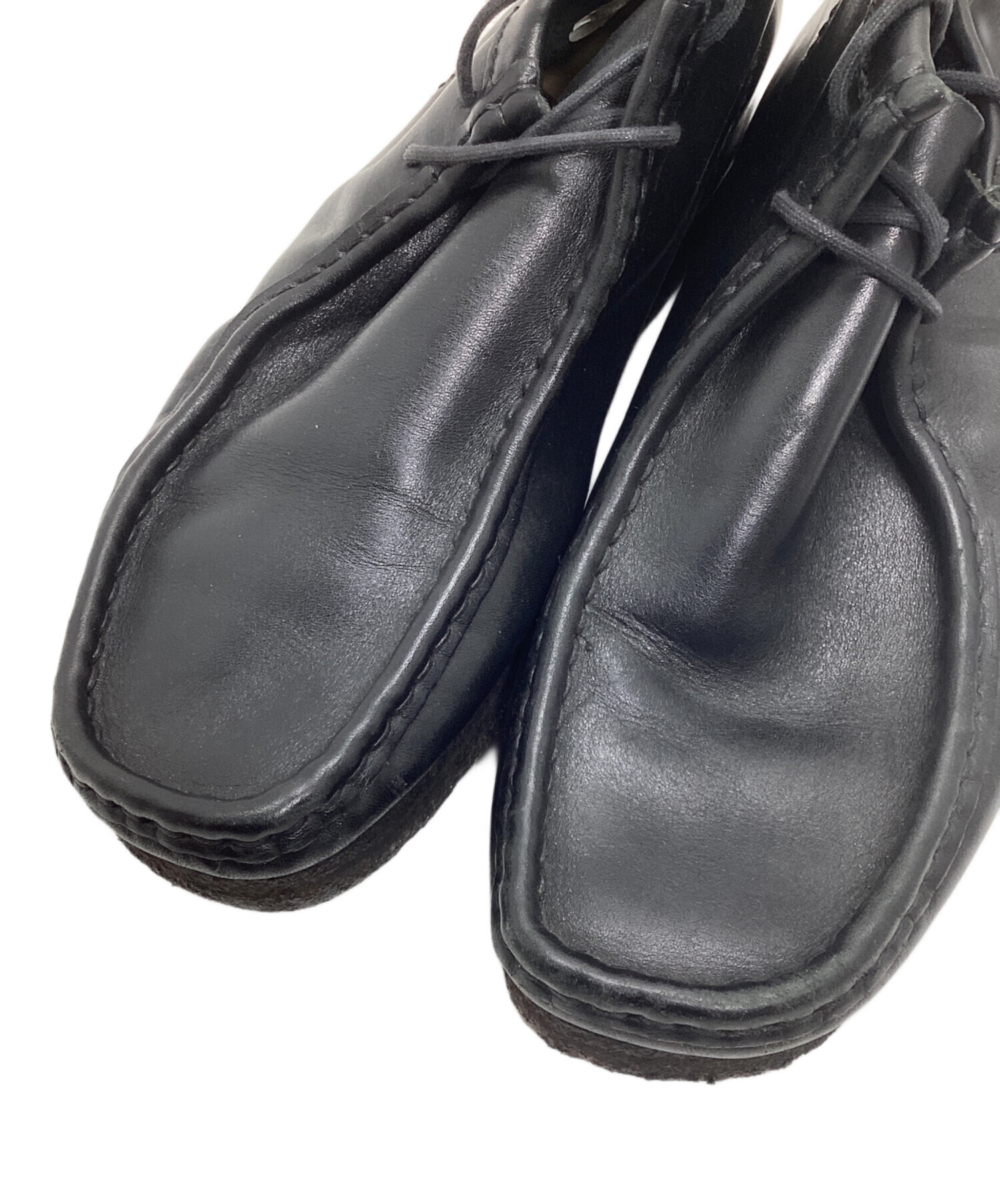 中古・古着通販】CLARKS (クラークス) ワラビーブーツ ブラック サイズ