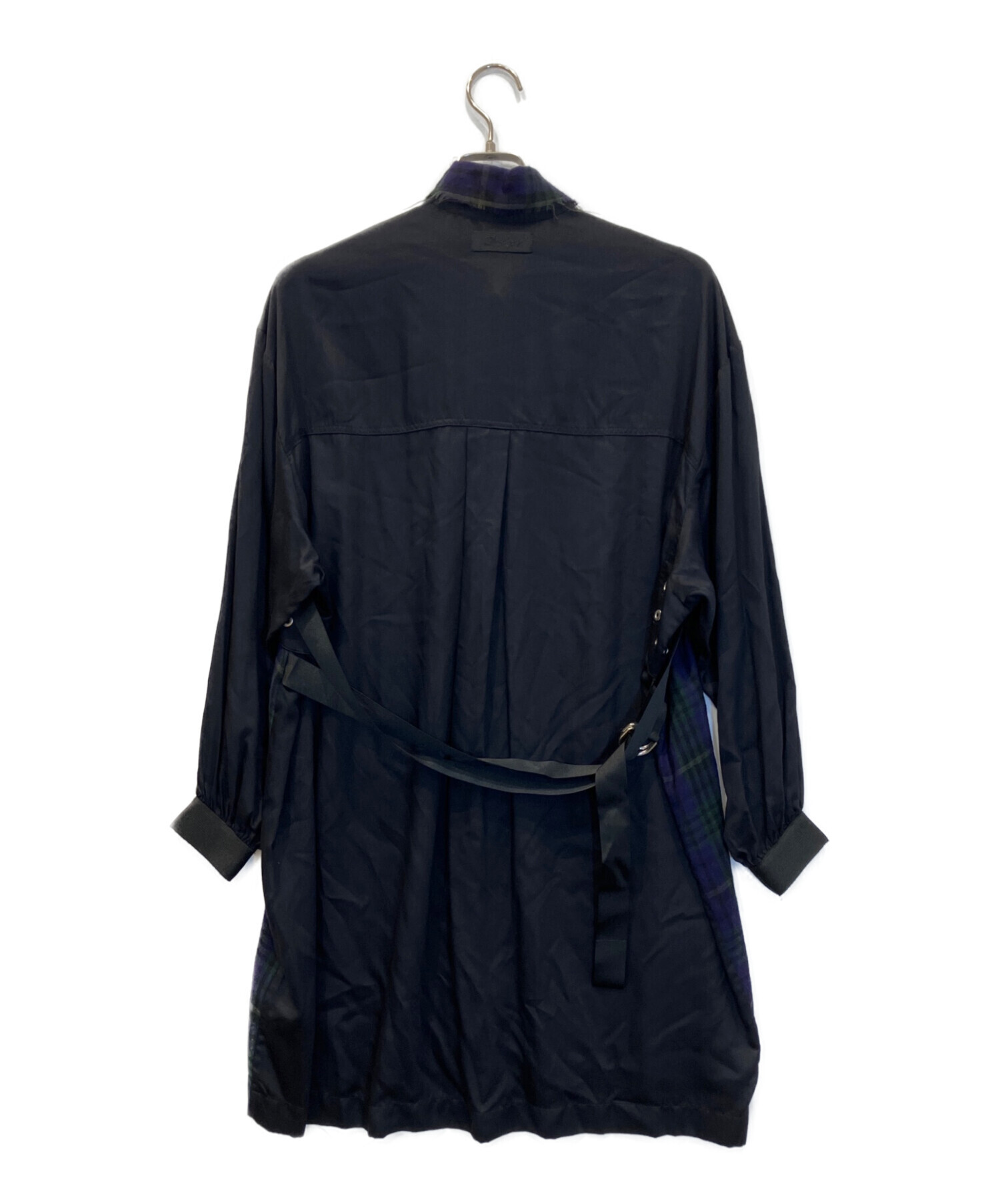 中古・古着通販】DIESEL (ディーゼル) 切替シャツワンピース パープル 