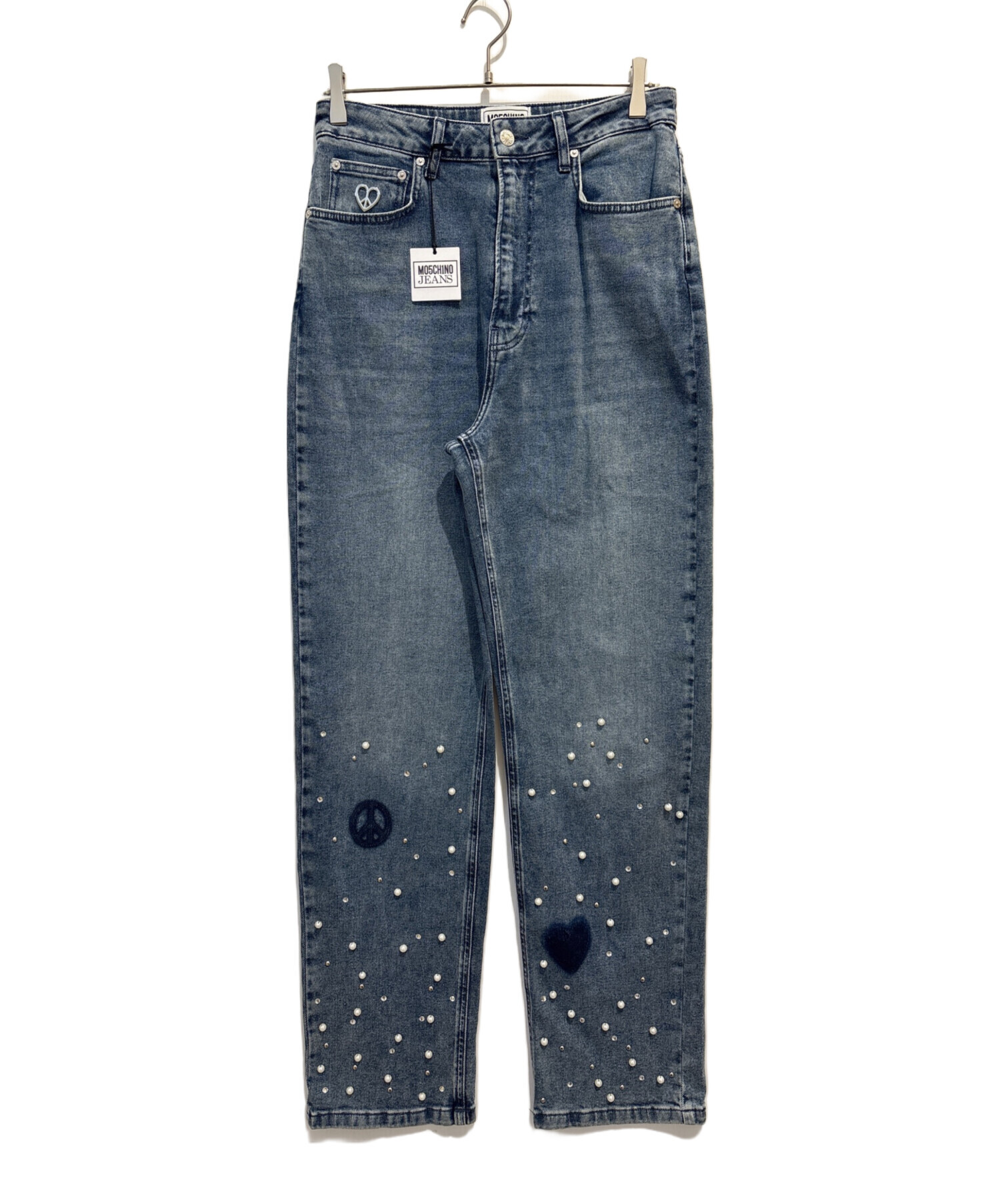 Moschino Jeans モスキーノジーンズ カジュアル パンツ 総柄 中古・古着通販】MOSCHINO JEANS (モスキーノジーンズ) パールトリム