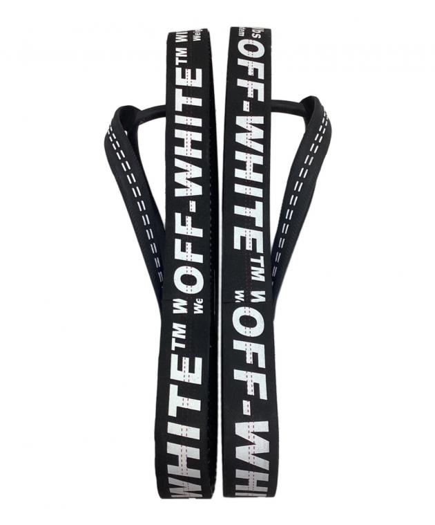 オフホワイト サンダル 41 中古・古着通販】OFFWHITE (オフホワイト) FLIP FLOP BLACK NO COLOR