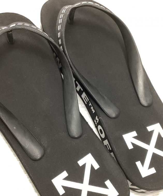中古・古着通販】OFFWHITE (オフホワイト) FLIP FLOP BLACK NO COLOR