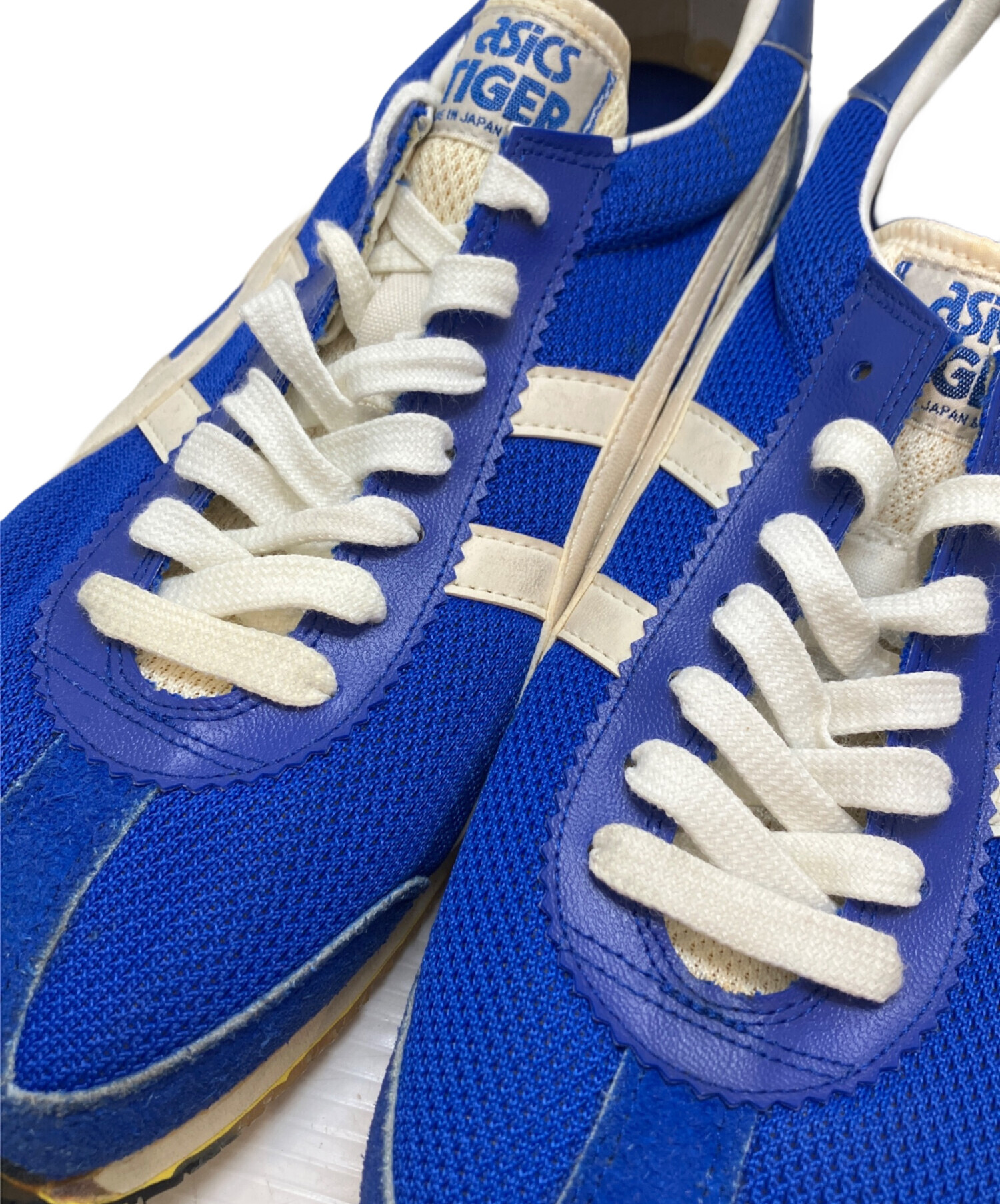 asics tiger ultimate アシックスタイガー スニーカー 青 中古・古着通販】asics tiger (アシックスタイガー) シューズ ブルー