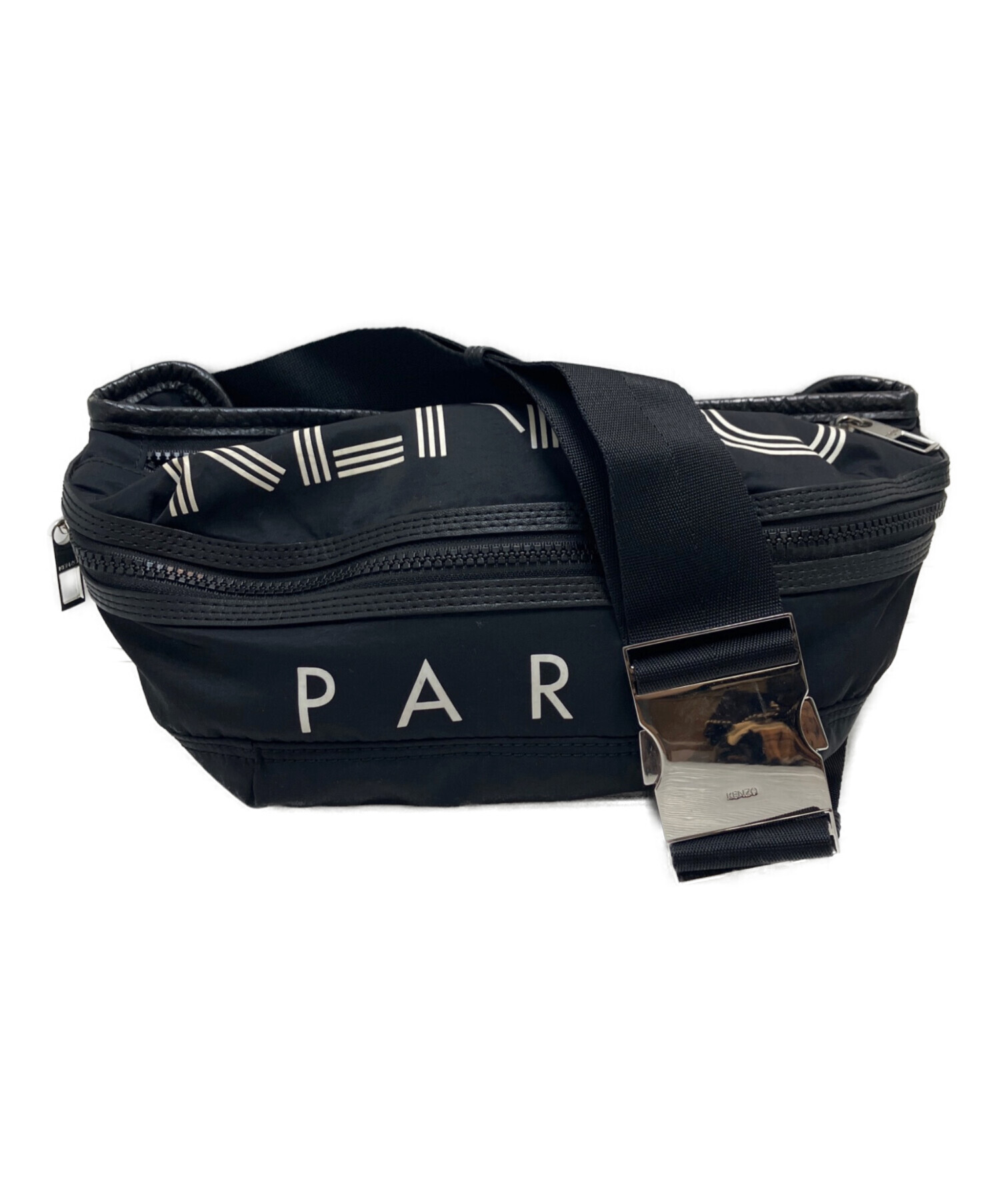 中古・古着通販】KENZO (ケンゾー) LOGO BUMBAG ブラック｜ブランド
