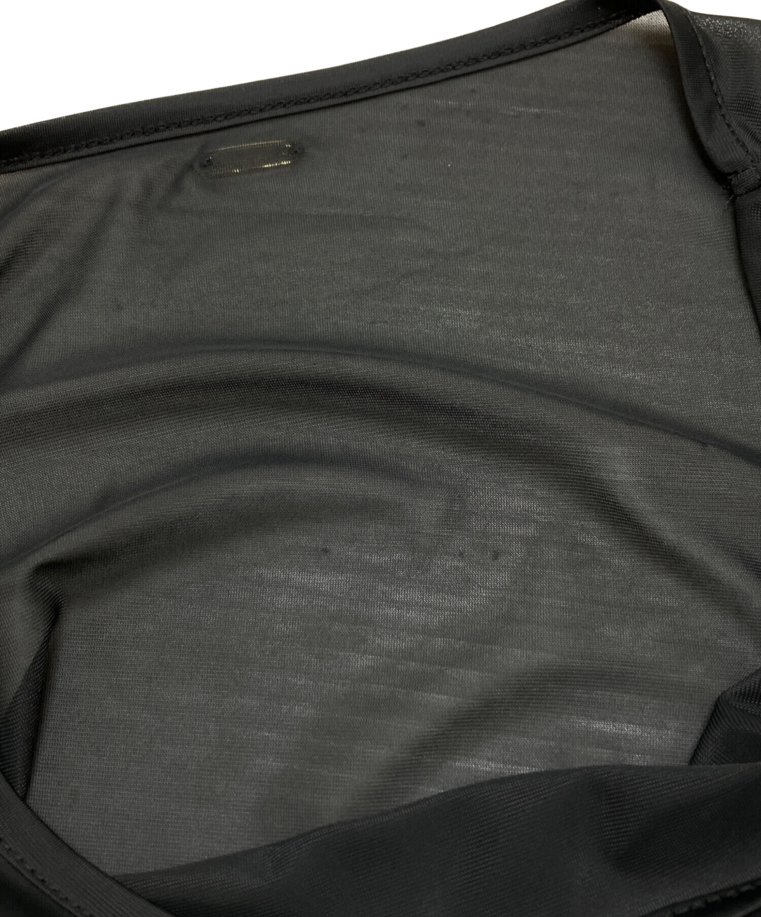 中古・古着通販】CADUNE (カデュネ) シアーカットソー ブラック サイズ