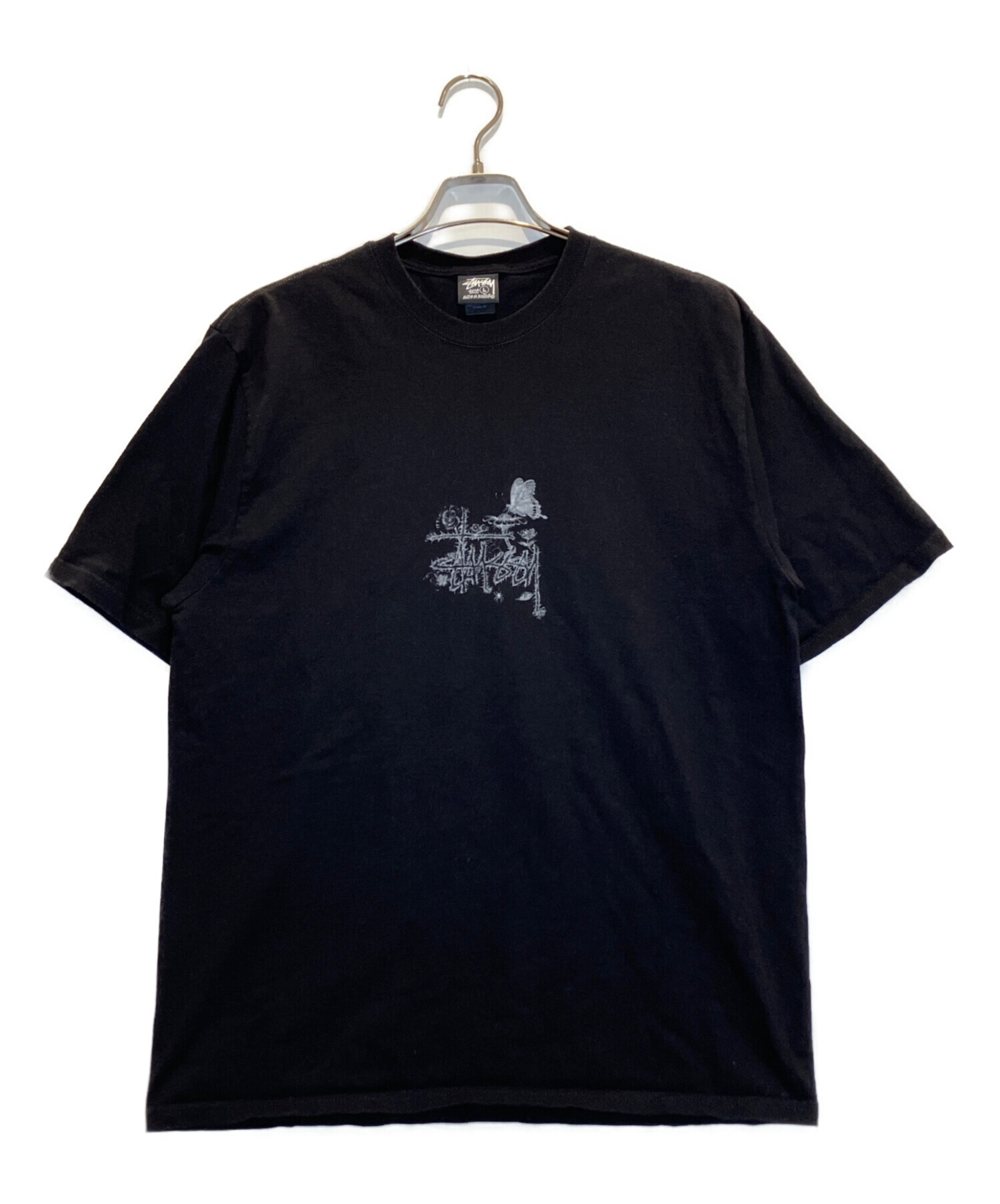 中古・古着通販】stussy (ステューシー) プリントTシャツ ブラック 
