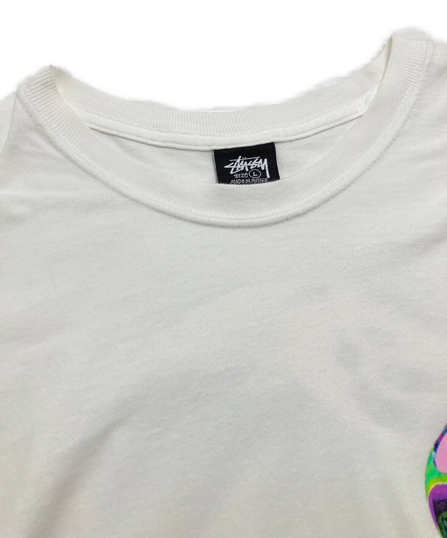 中古・古着通販】stussy (ステューシー) プリントカットソー ホワイト