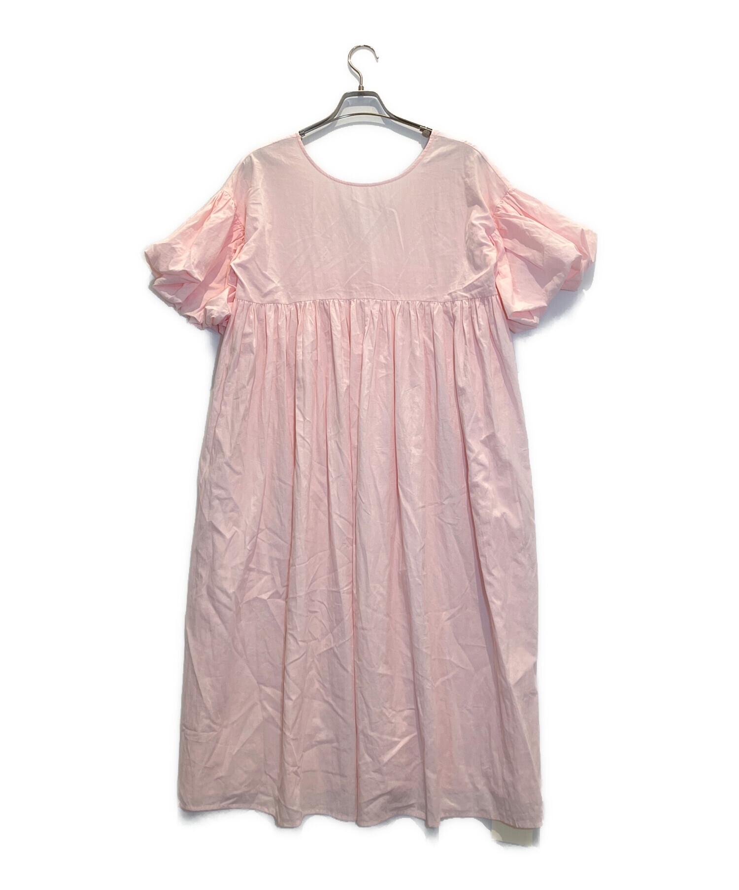 シールームリン　コットンボリュームスリーブドレス 中古・古着通販】Sea Room lynn (シールームリン) Cottonギャザー