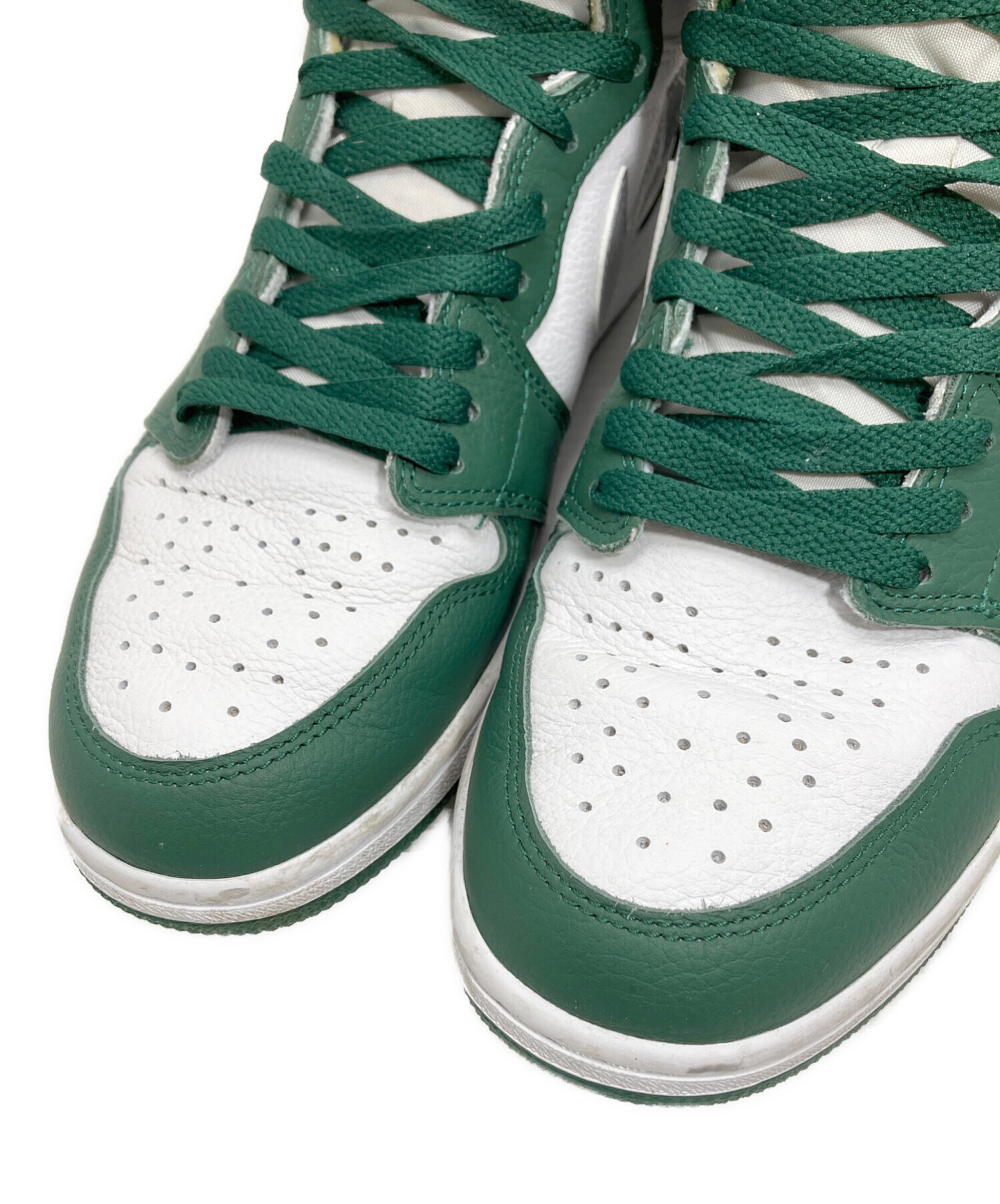 中古・古着通販】NIKE (ナイキ) ハイカットスニーカー グリーン サイズ