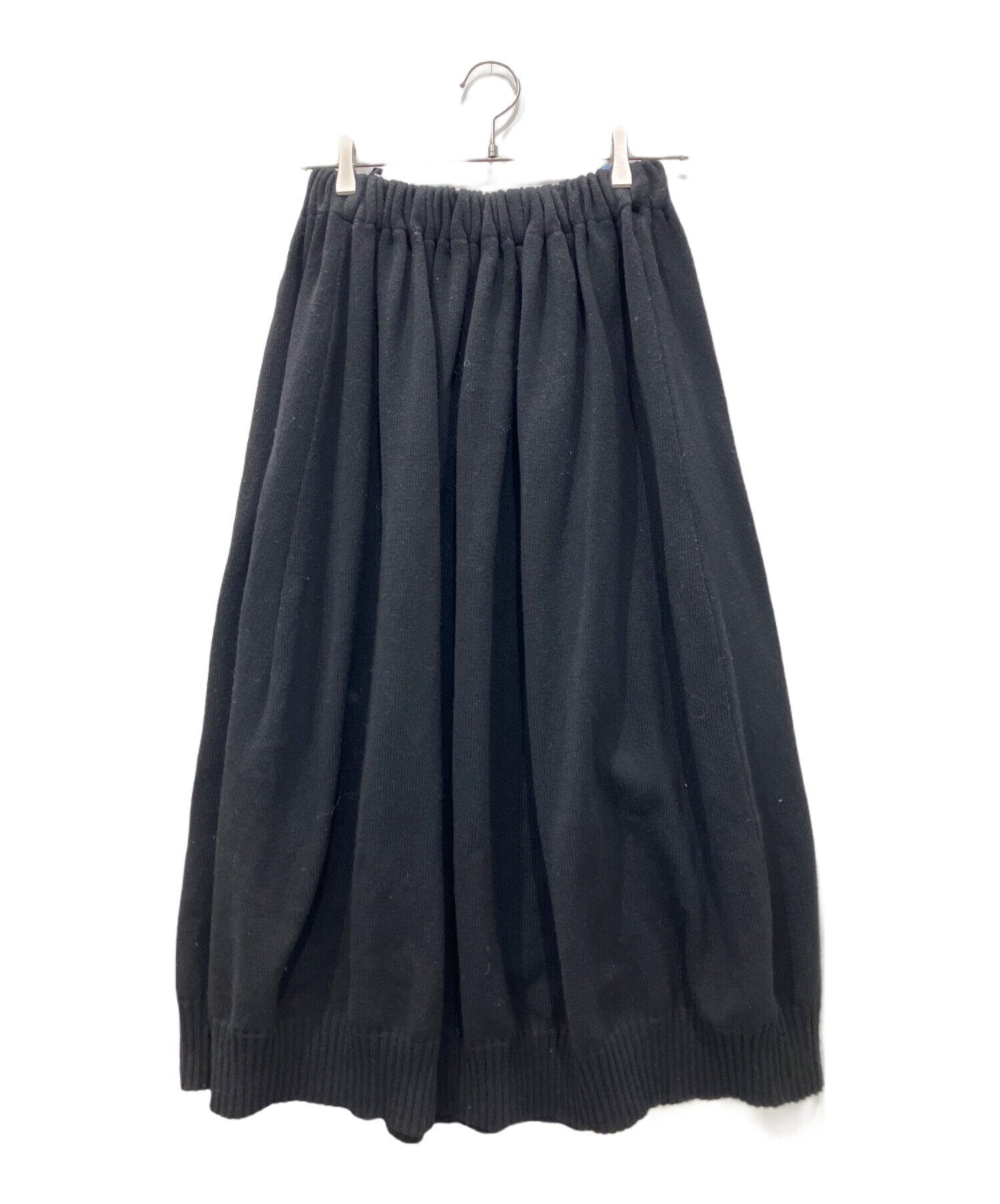 【未使用・美品】トリコ コムデギャルソン ウール100％ スカート 黒 白 中古・古着通販】tricot COMME des GARCONS (トリココムデギャルソン