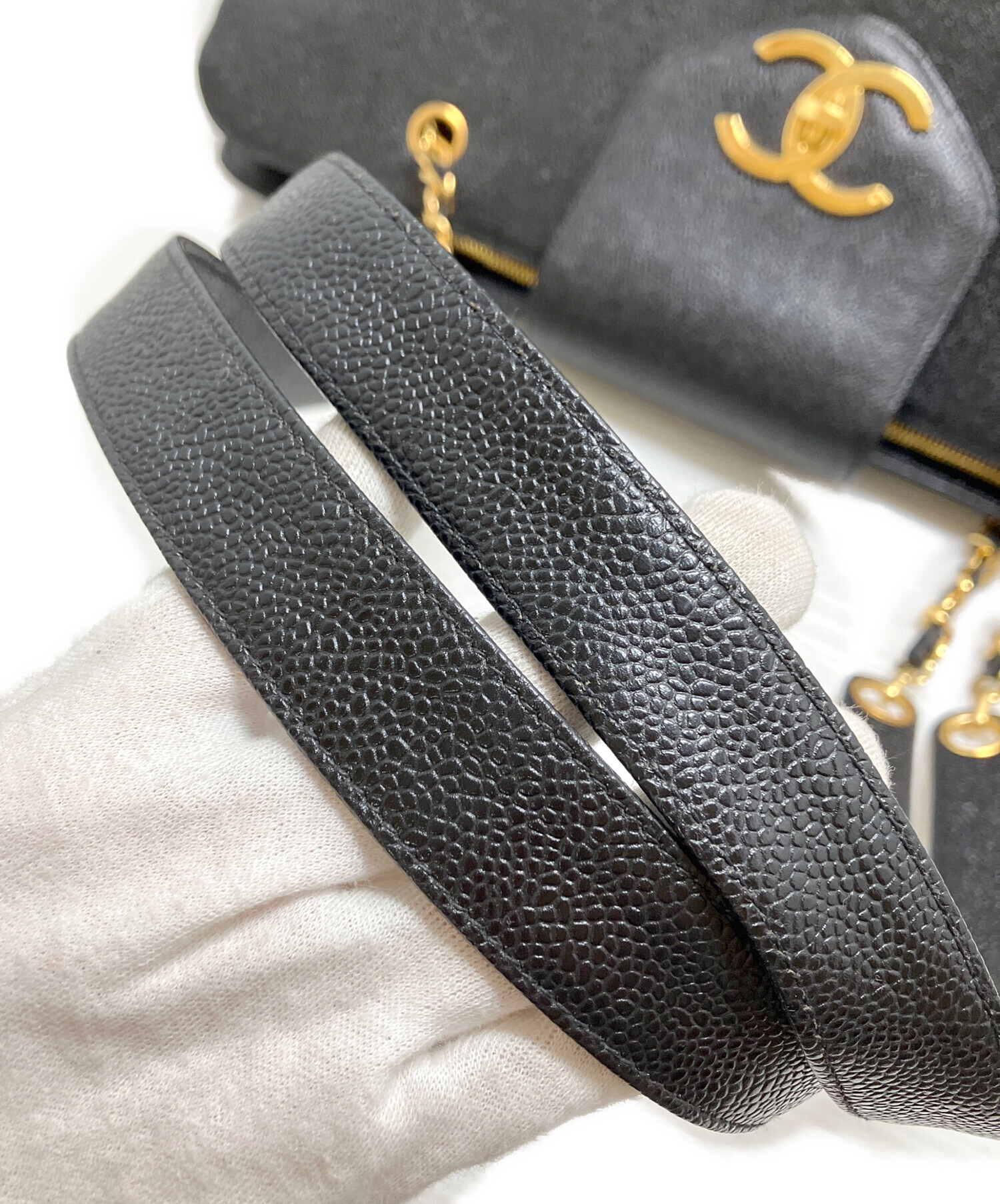 中古・古着通販】CHANEL (シャネル) ココマークスーパーモデルバッグ
