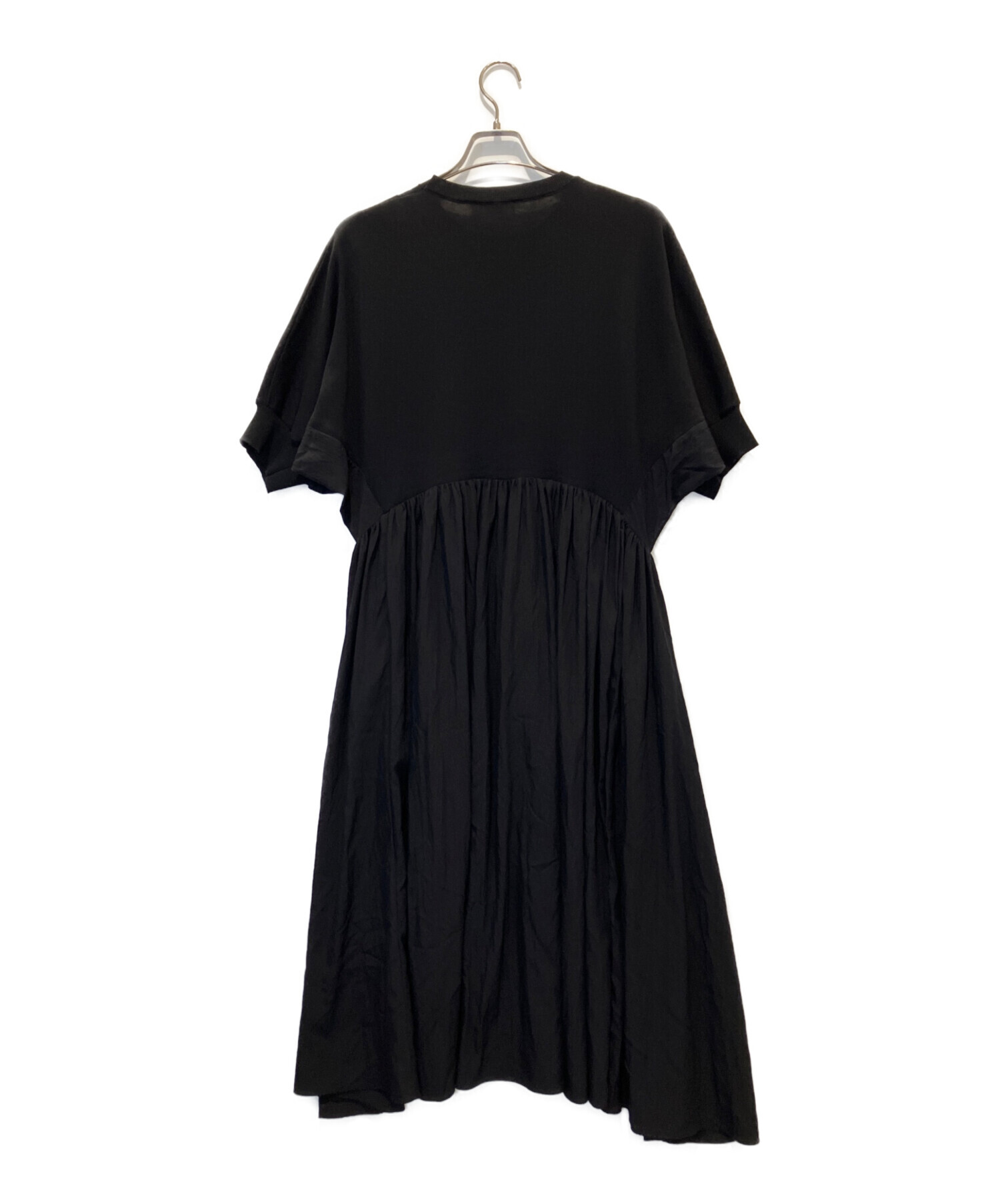 中古・古着通販】BEARDSLEY (ビアズリー) ニットコンビギャザーワンピ