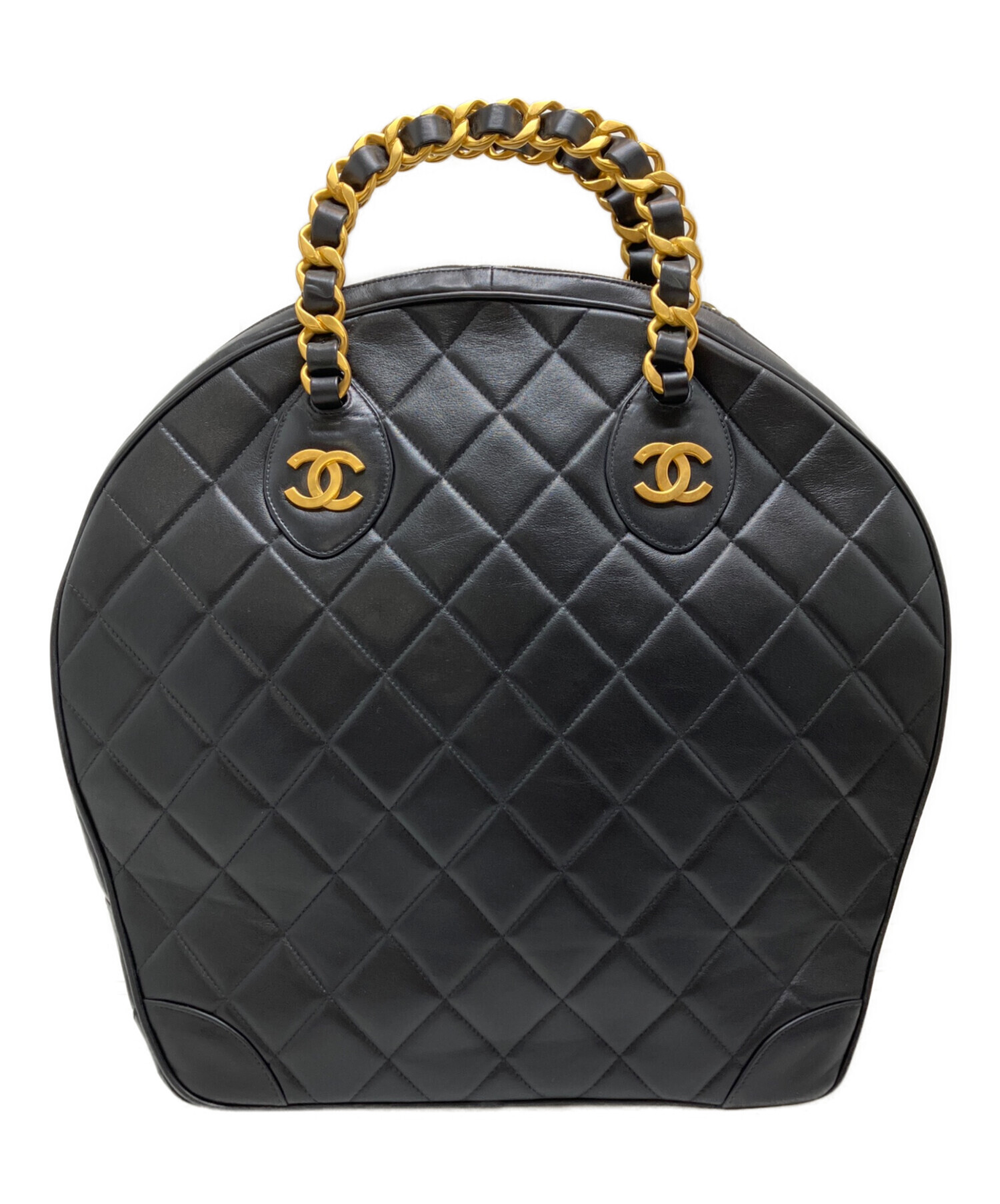 中古　CHANEL ブラック キルティング バッグ 中古・古着通販】CHANEL (シャネル) 1998 キルティングバッグ ブラック