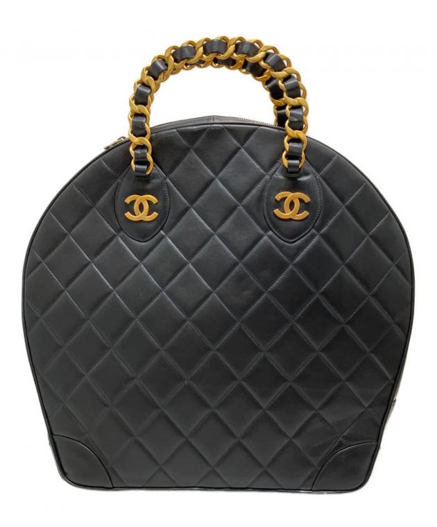 中古　CHANEL ブラック キルティング バッグ 中古・古着通販】CHANEL (シャネル) 1998 キルティングバッグ ブラック