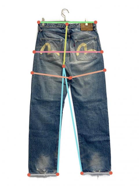 中古・古着通販】EVISU (エヴィス) デニムパンツ スカイブルー サイズ