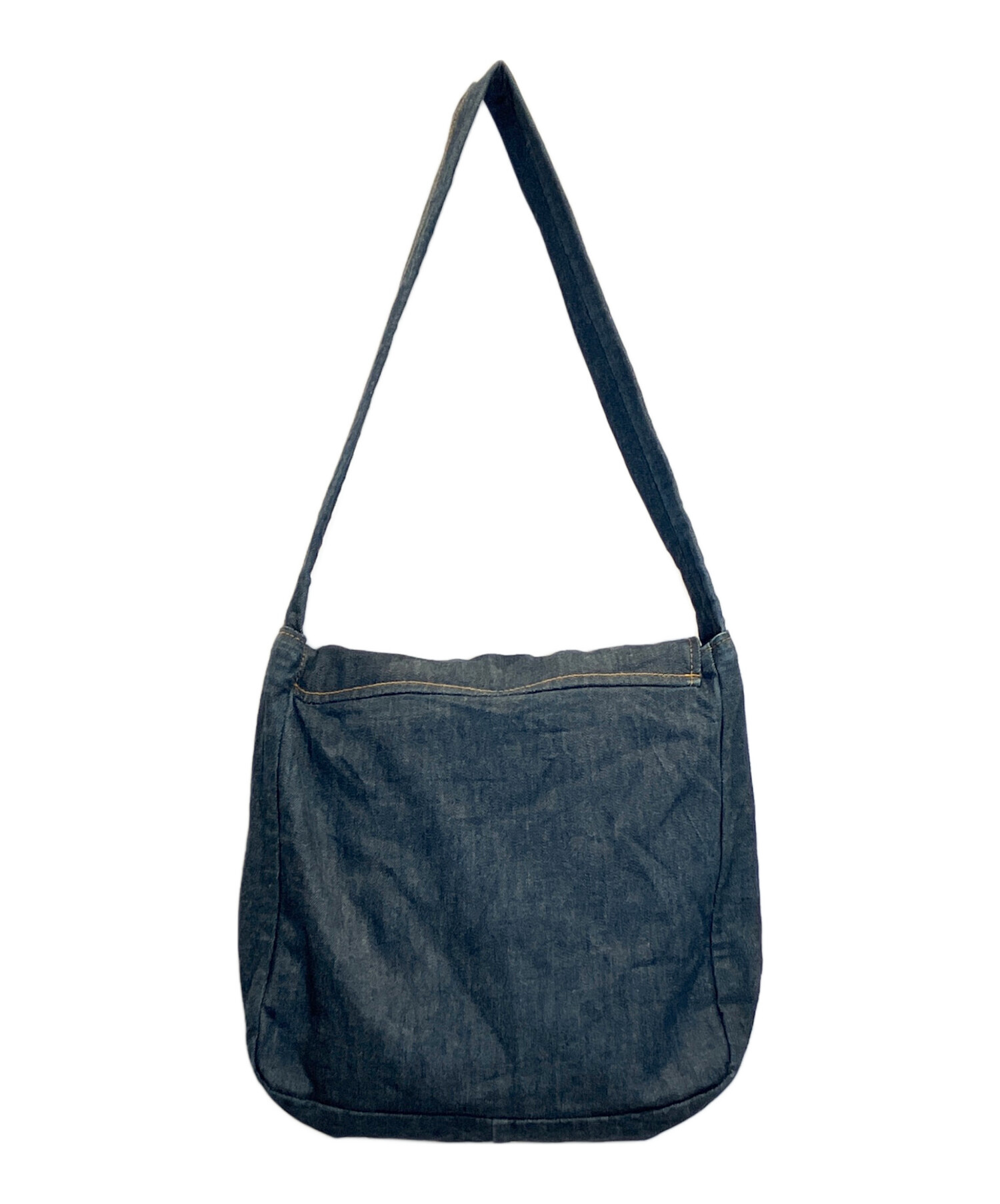 LAUREL545ワンウォッシュ 未使用　EVISUインディゴデニムバッグ 中古・古着通販】EVISU (エヴィス) デニムッセンジャーバッグ