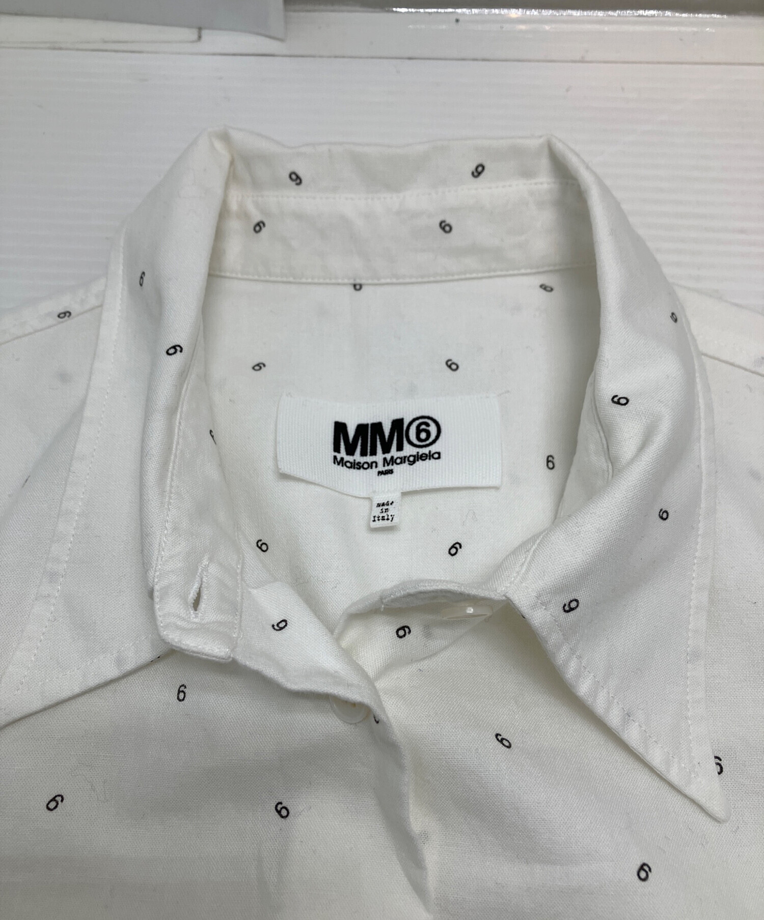 メゾンマルジェラ　ブラウス　ホワイト　36 中古　美品 中古・古着通販】MM6 Maison Margiela (エムエムシックスメゾン