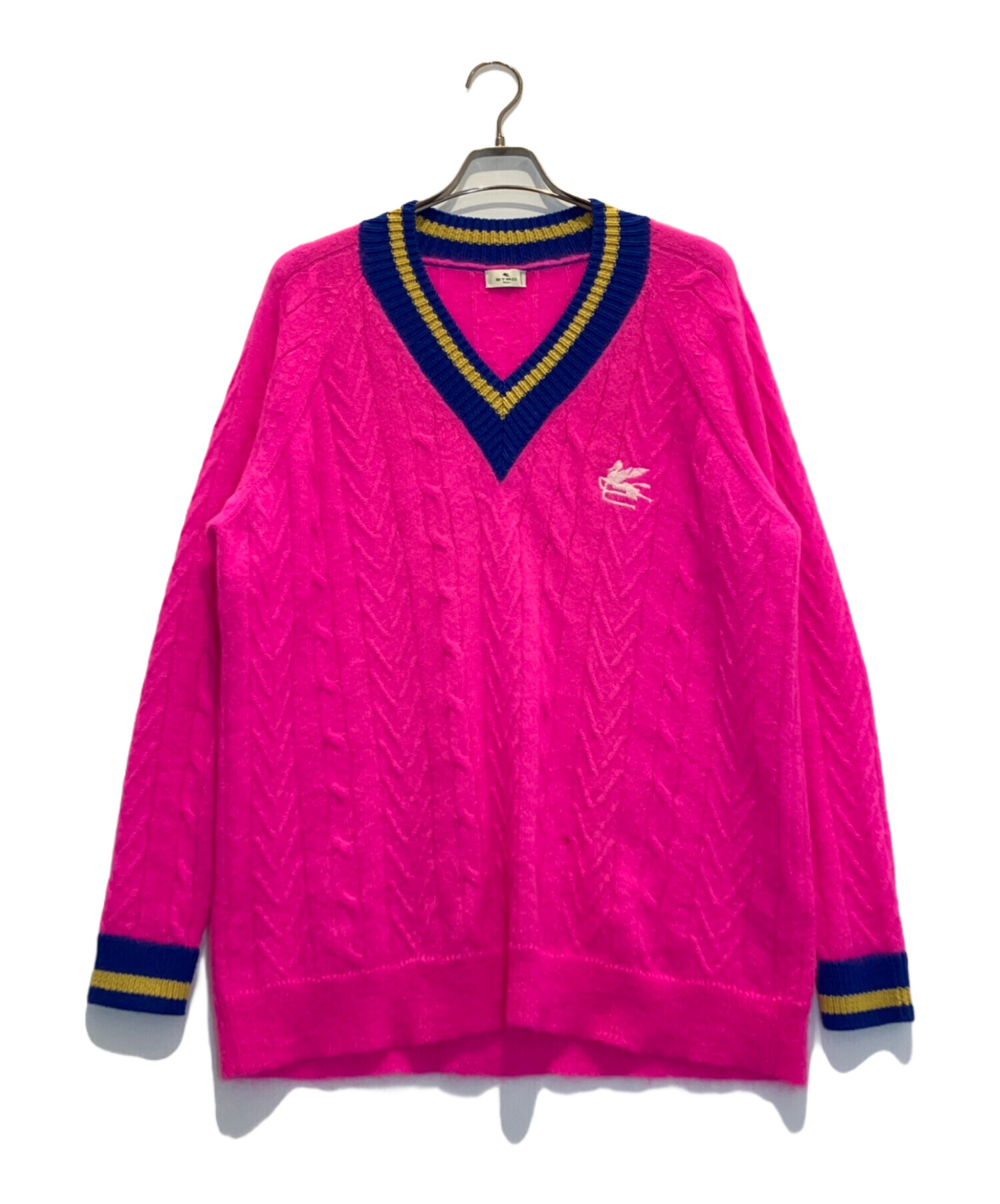 エトロ　ニット　Mサイズ 中古・古着通販】ETRO (エトロ) オーバーサイズモヘアケーブルニット