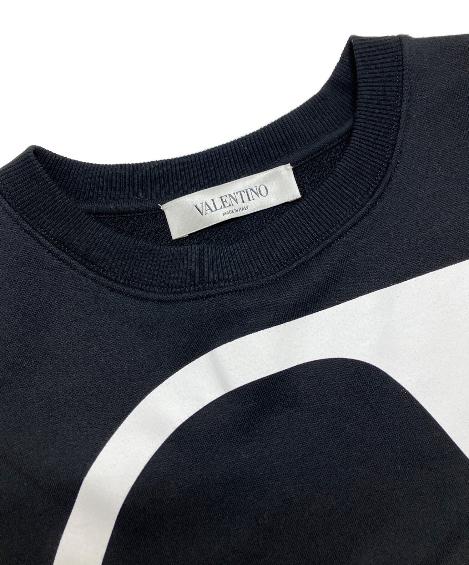 中古・古着通販】VALENTINO (ヴァレンティノ) ロゴスウェット ブラック