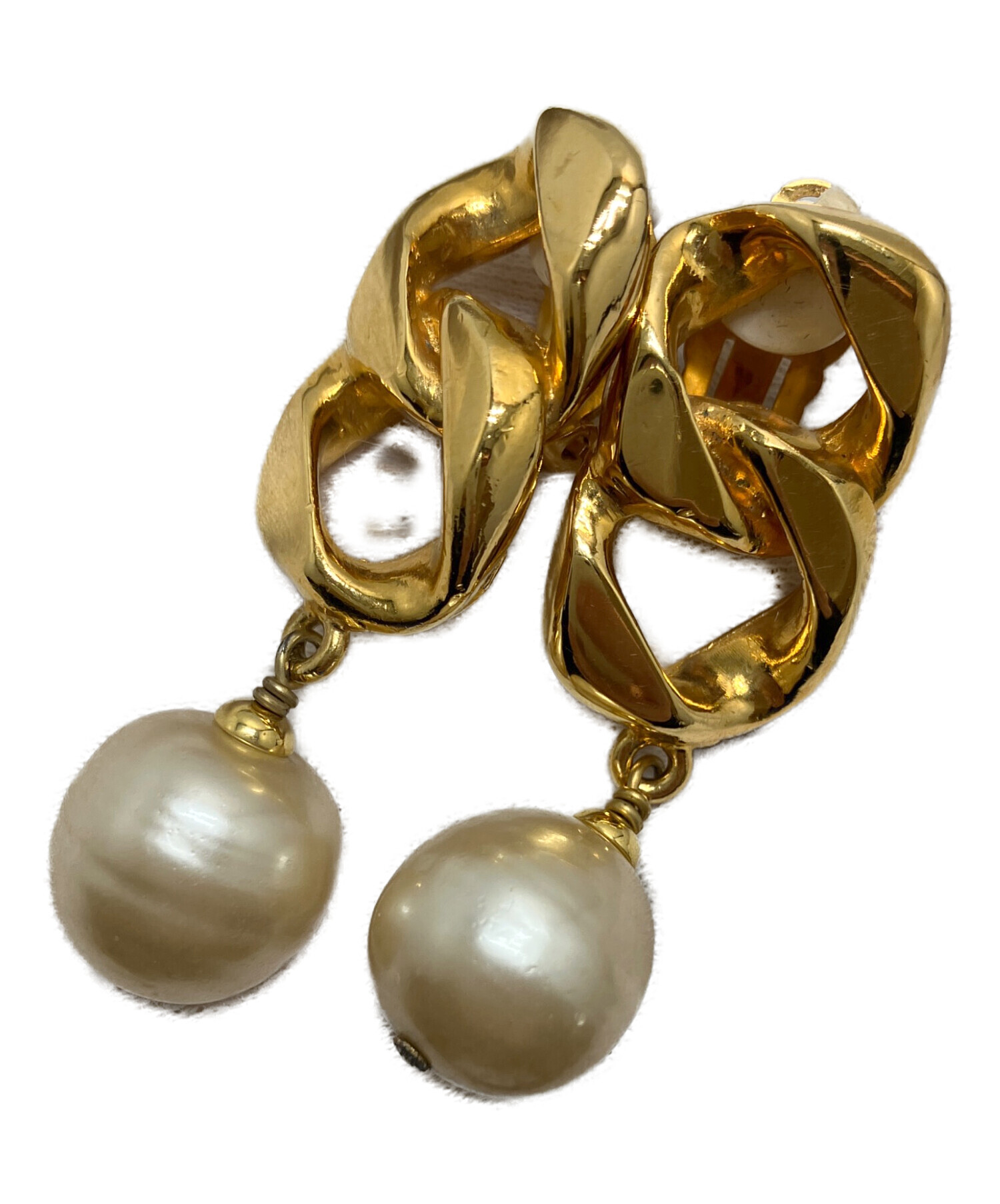 ☆CHANEL シャネル イヤリング ゴールド パール アクセサリー 箱付☆E