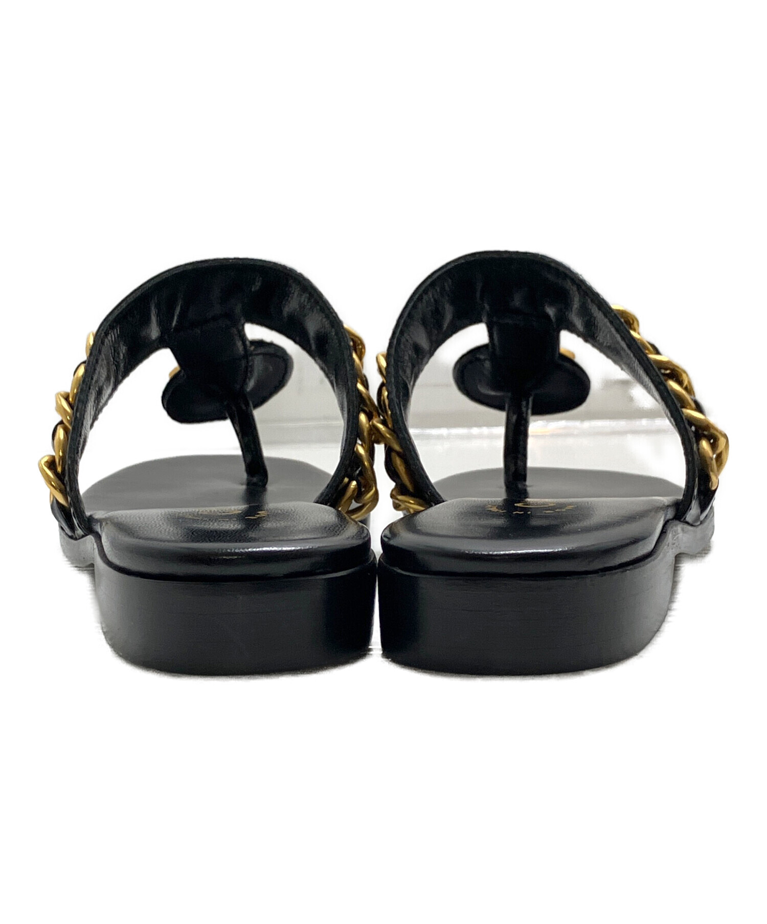中古・古着通販】CHANEL (シャネル) サンダル ブラック サイズ:36
