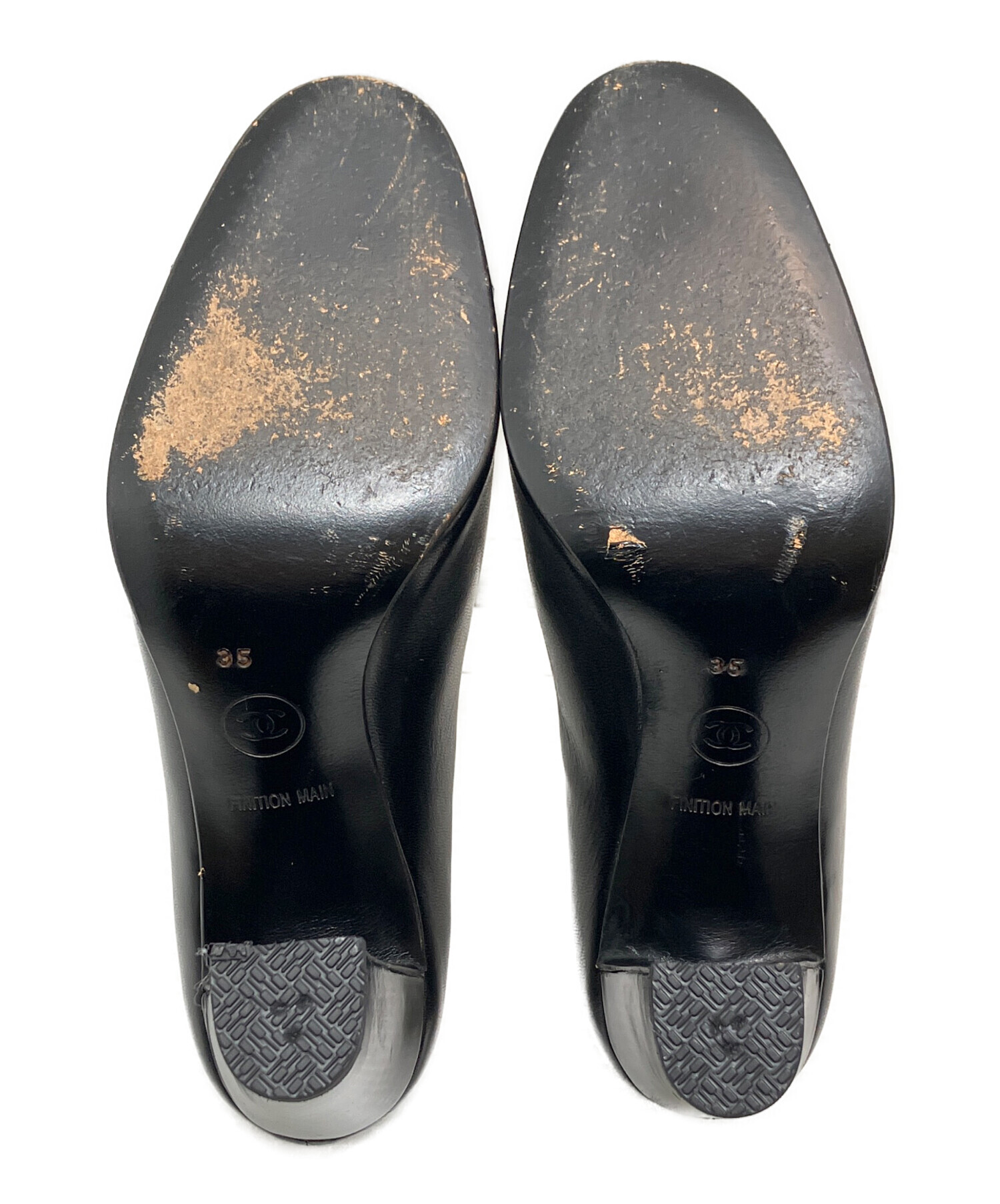 中古・古着通販】CHANEL (シャネル) パンプス ブラック サイズ:35