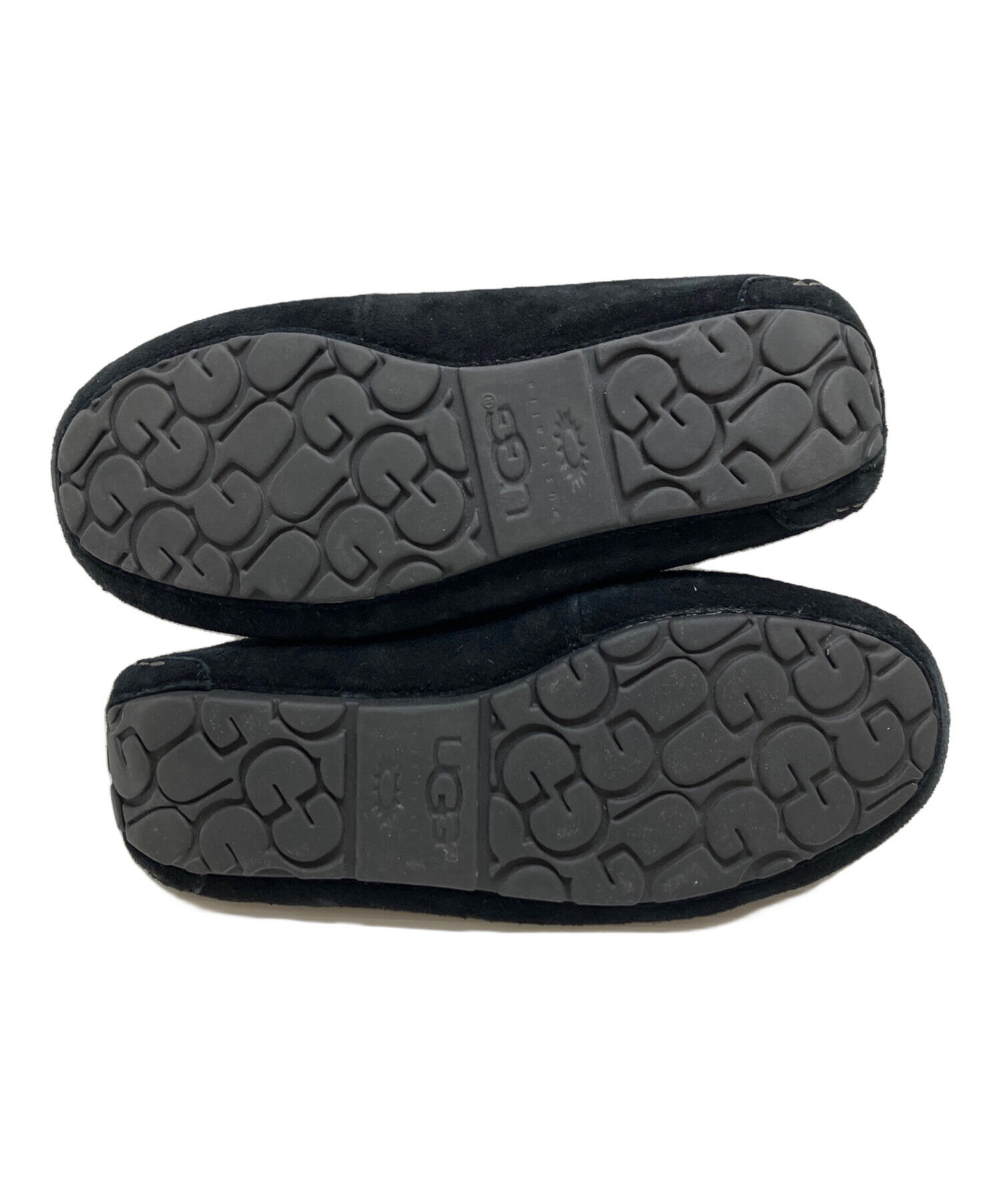中古・古着通販】UGG (アグ) ANSLEY リボンモカシン ブラック サイズ